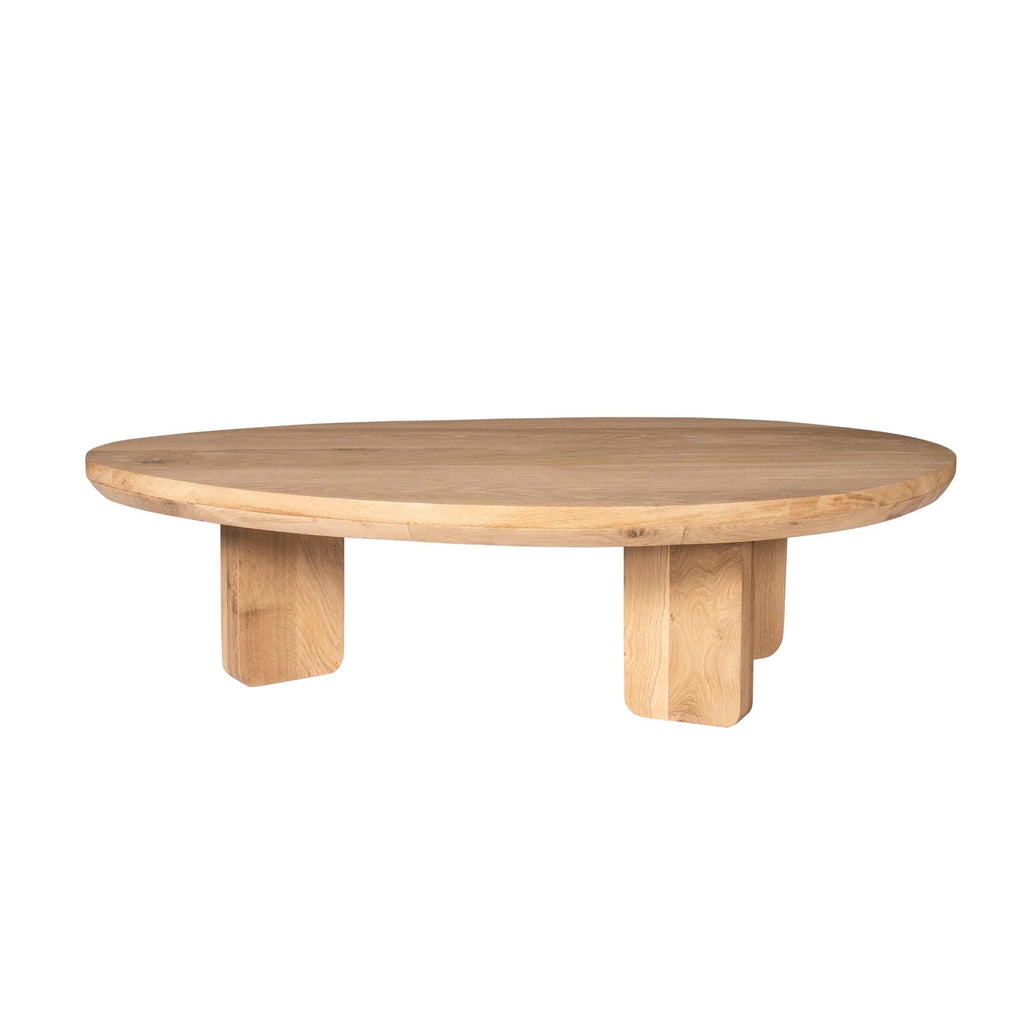 Couchtisch Delta Rund – Mangoholz & Metall, 80 cm