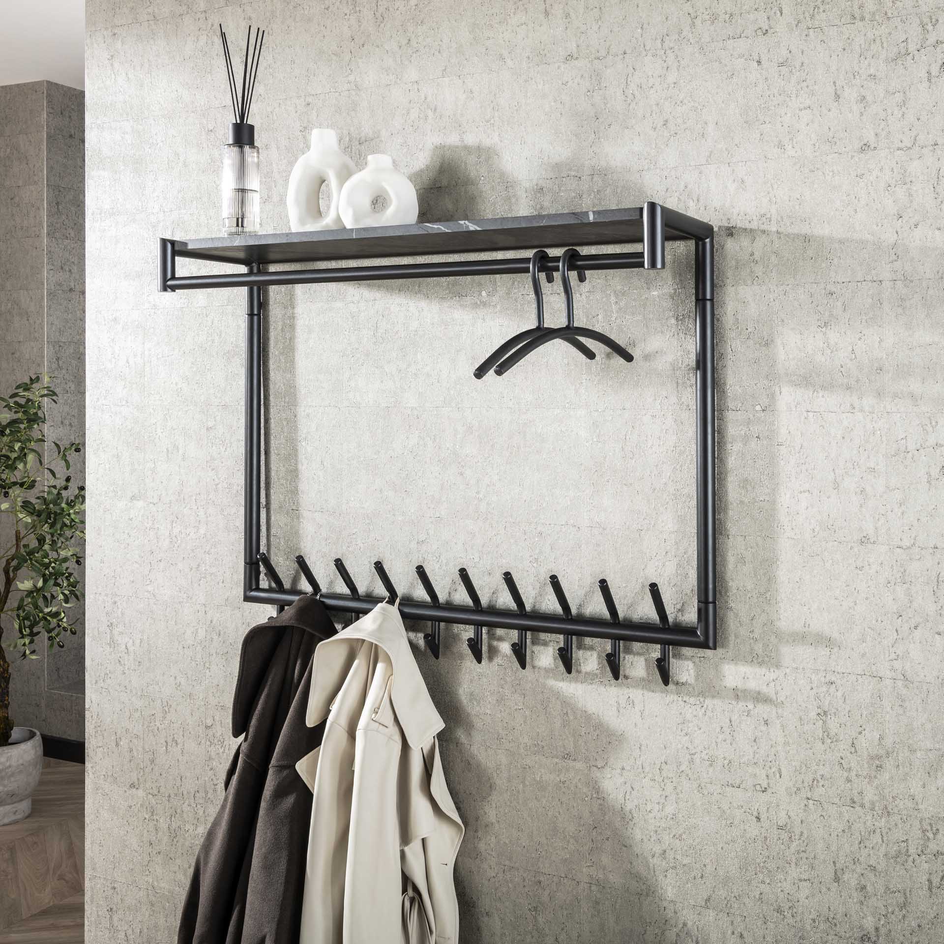 Garderobe – Mira Stone – 3D Schwarz braun