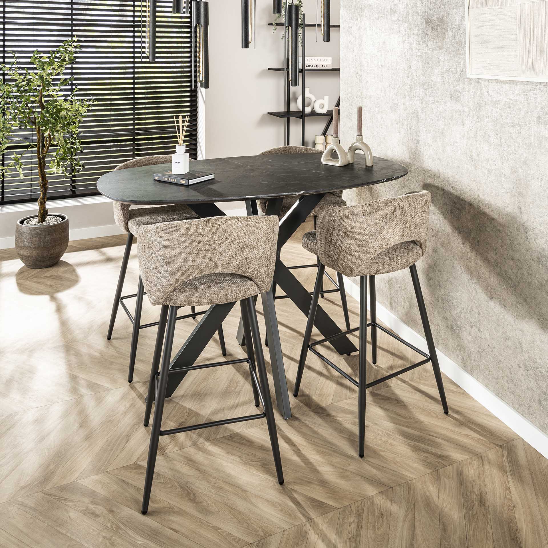 Beistelltisch – Soma Noir – 3D Schwarz braun