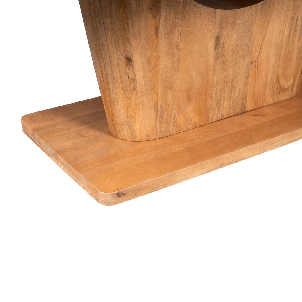 Esstisch CocoMer – Massives Mangoholz Naturfarben, 200 x 110 x 76 cm