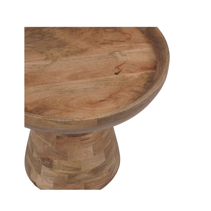 Beistelltisch Troy – Mangoholztisch mit einzigartigem Design, 50 x 50 x 45 cm