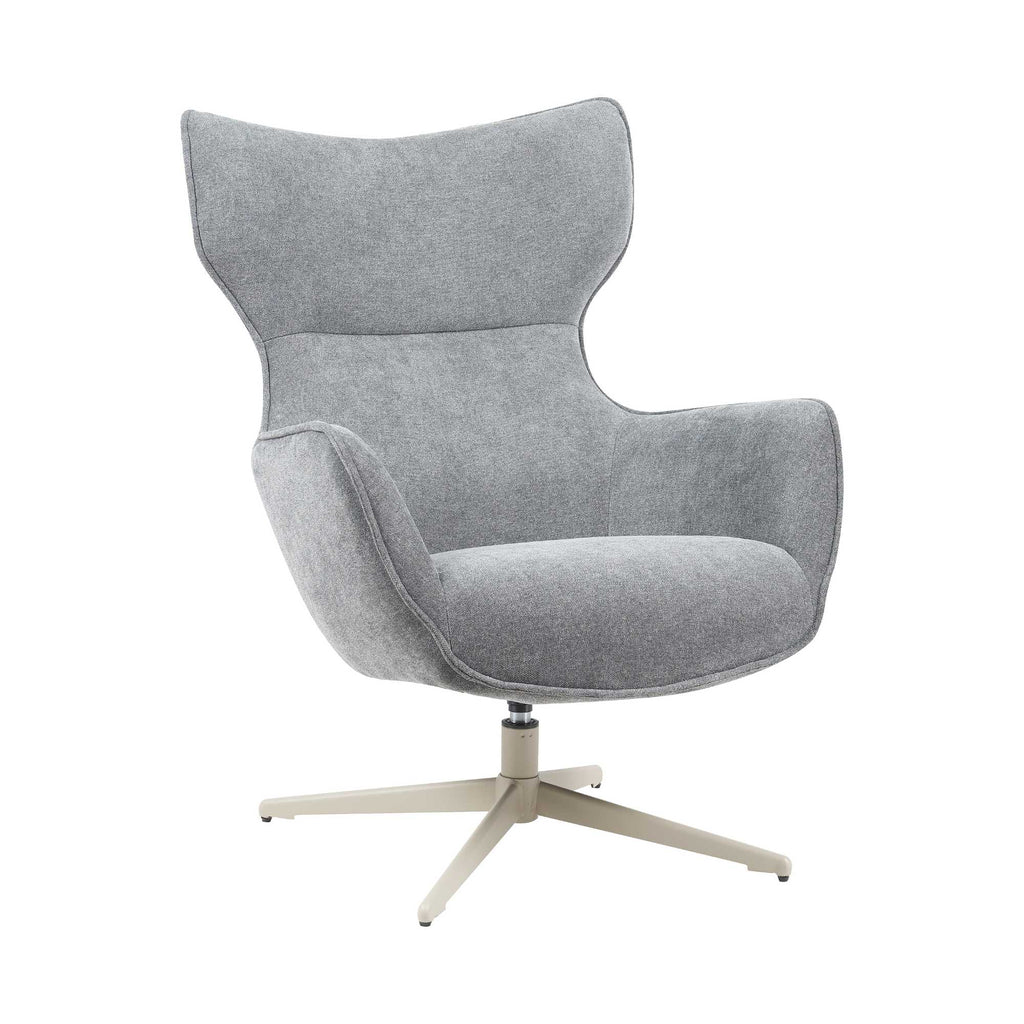 Sessel Jenny Anthrazit – Komfortabler Drehsessel mit Metallfuß, 76 x 78 x 102 cm, modernes Design