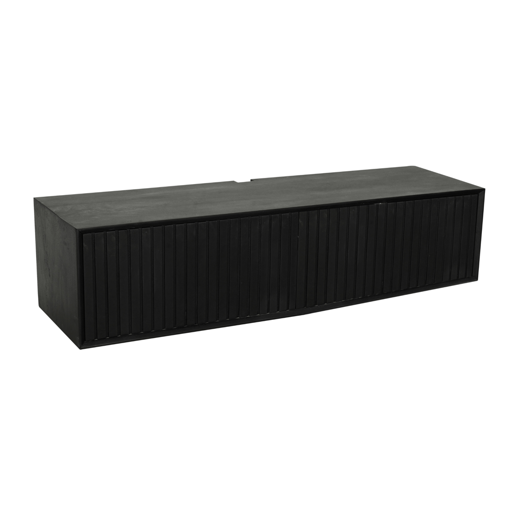 Schwebendes TV-Möbel Madison Schwarz | 120 cm