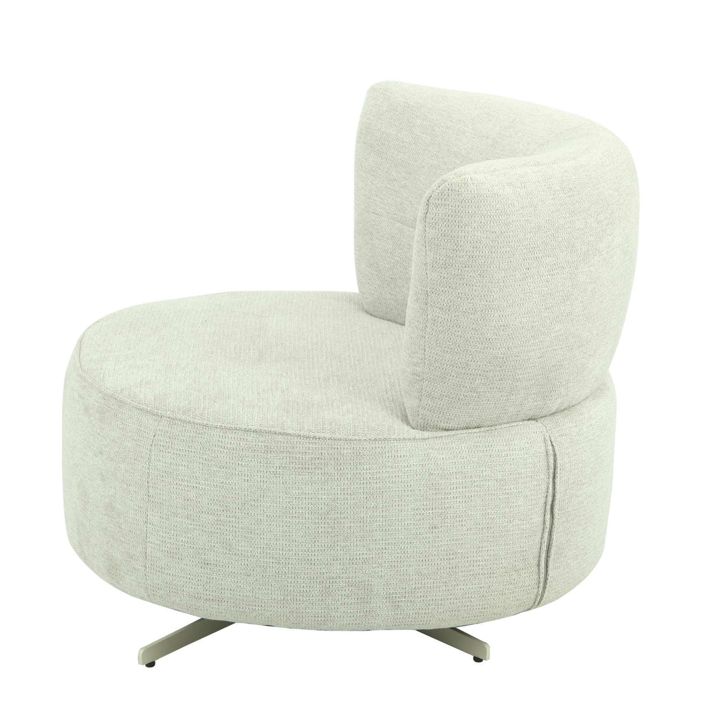 Sessel Julia Hellgrau – moderner Polstersessel mit Kissen, 82 x 91 x 86 cm