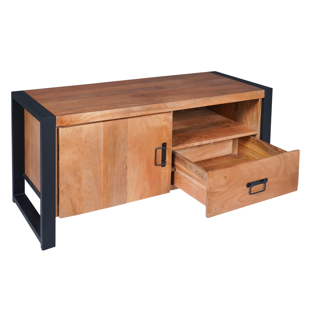 TV-Schrank Boaz 110 cm | Eine Tür und offenes Fach