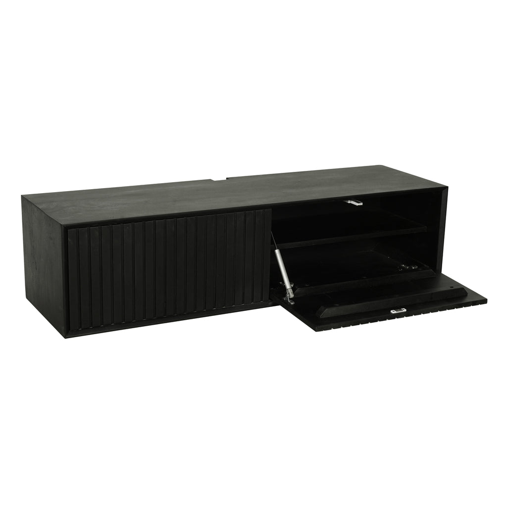 Schwebendes TV-Möbel Madison Schwarz | 120 cm