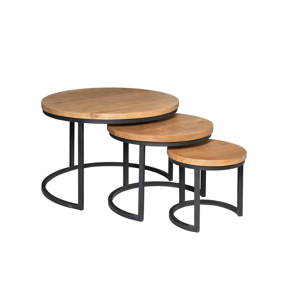 Couchtisch Denver | Set aus 3 | Rund