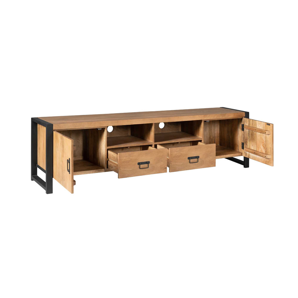 TV-Schrank Boaz 200 cm | Zwei Türen und zwei Schubladen
