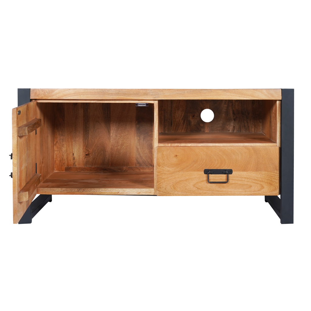 TV-Schrank Boaz 110 cm | Eine Tür und offenes Fach