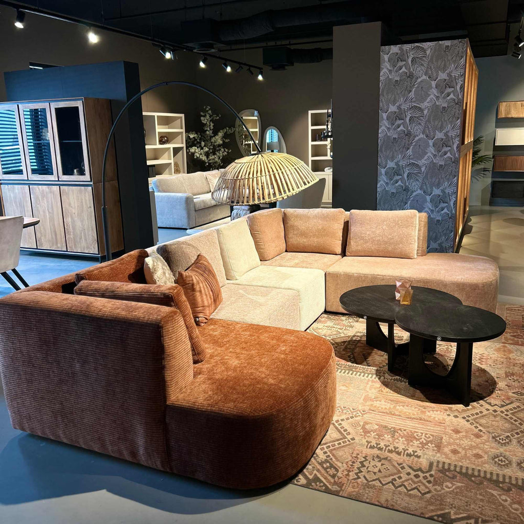 MeinLieblingsplatz Modular U-Sofa – stilvolles, großzügiges Sofa, 335 x 230 cm, farbenfroh & zeitgemäß