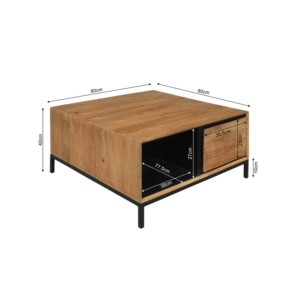 Couchtisch RichWood | 80 cm
