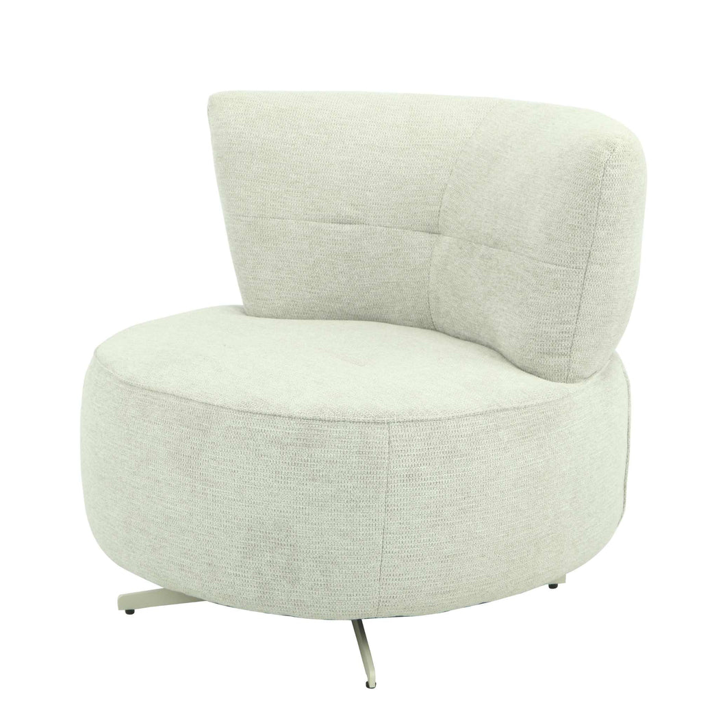 Sessel Julia Hellgrau – moderner Polstersessel mit Kissen, 82 x 91 x 86 cm