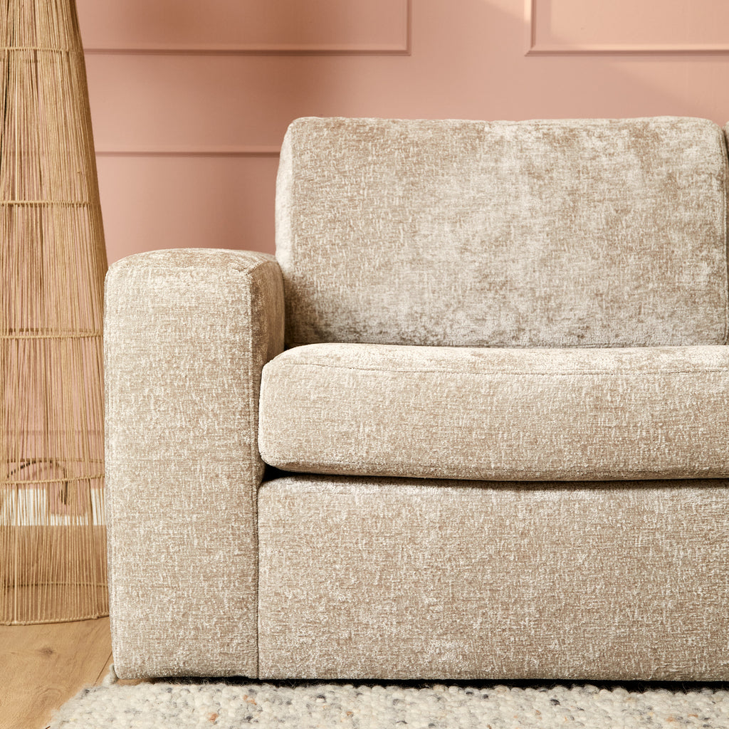MeinLieblingsplatz Sofa Veronika Beige 2,5-Sitzer mit Recamiere links 264x192x84 cm – modernes Ecksofa & hoher Sitzkomfort