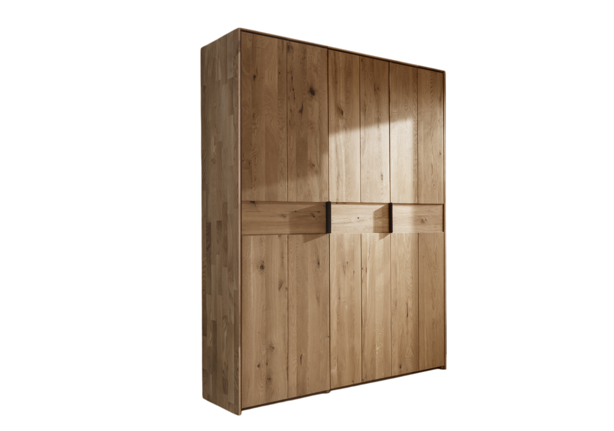 Kleiderschrank Woody Eiche massiv 3'türig