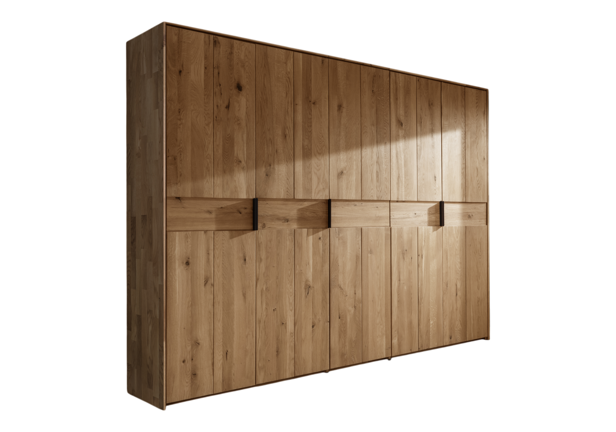 Kleiderschrank Woody Eiche massiv 5'türig