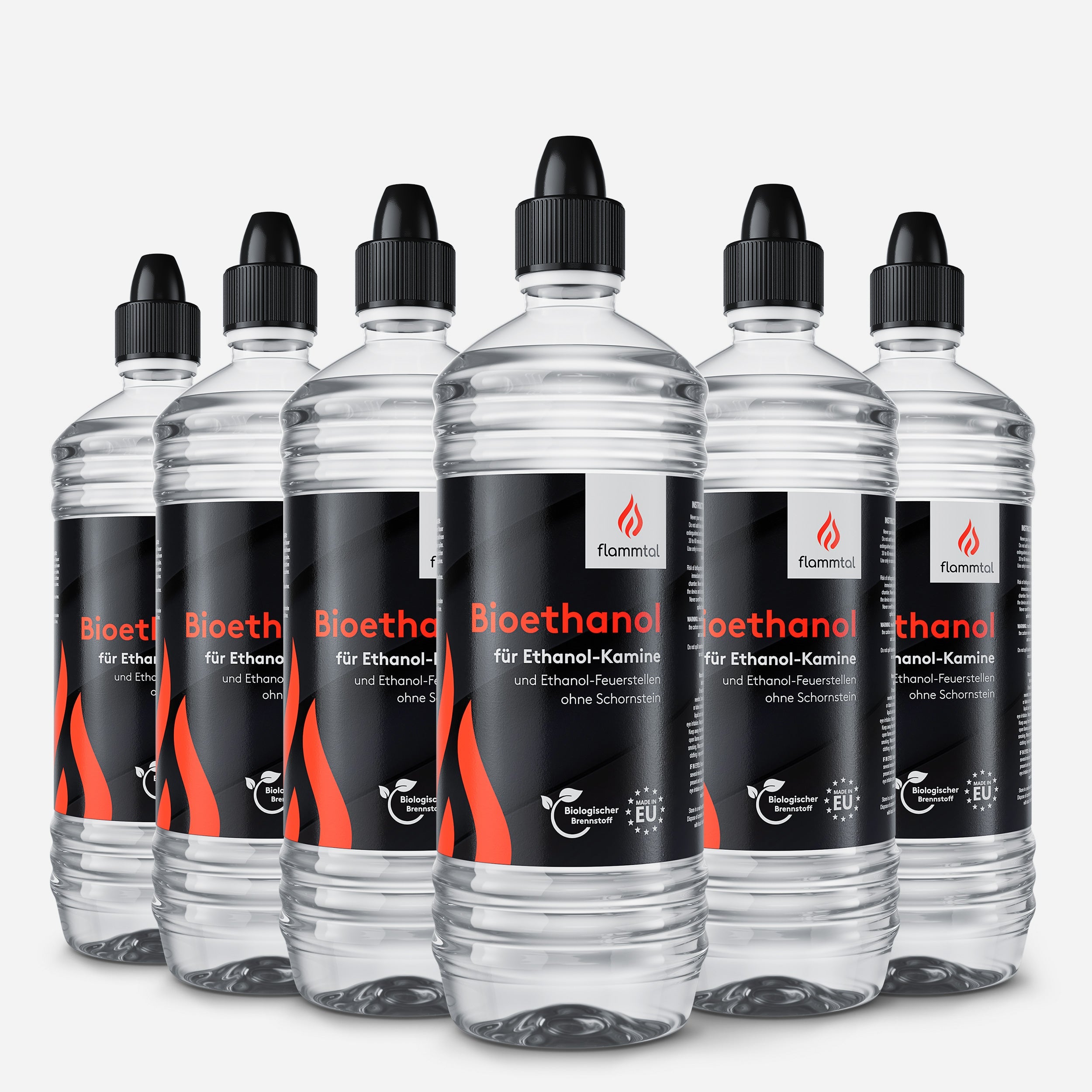 Flรผssiges Bioethanol 96,6% (6 x 1 Liter)