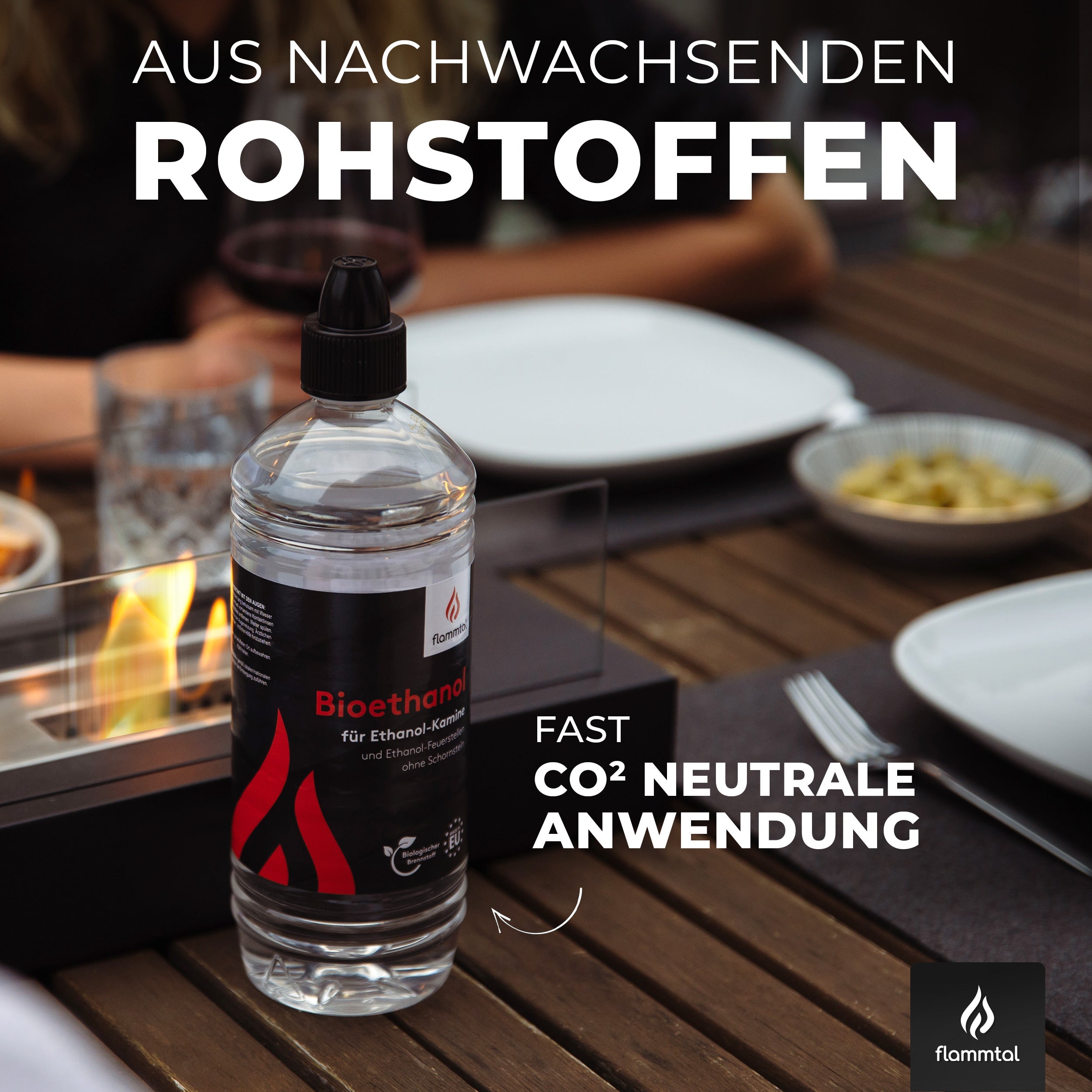 Flรผssiges Bioethanol 96,6% (6 x 1 Liter)