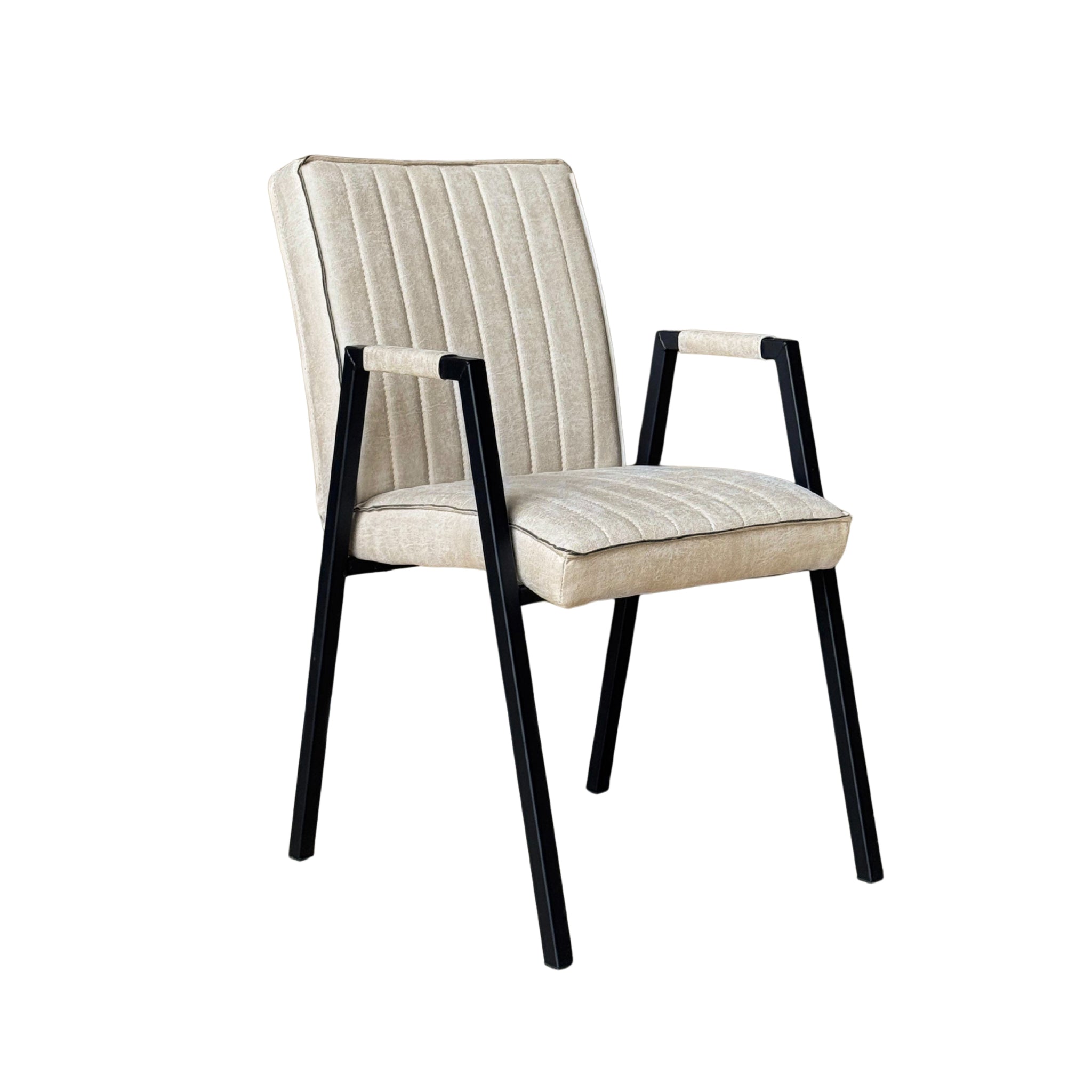 Esszimmerstuhl Molly Bull | Beige | Mit Armlehne