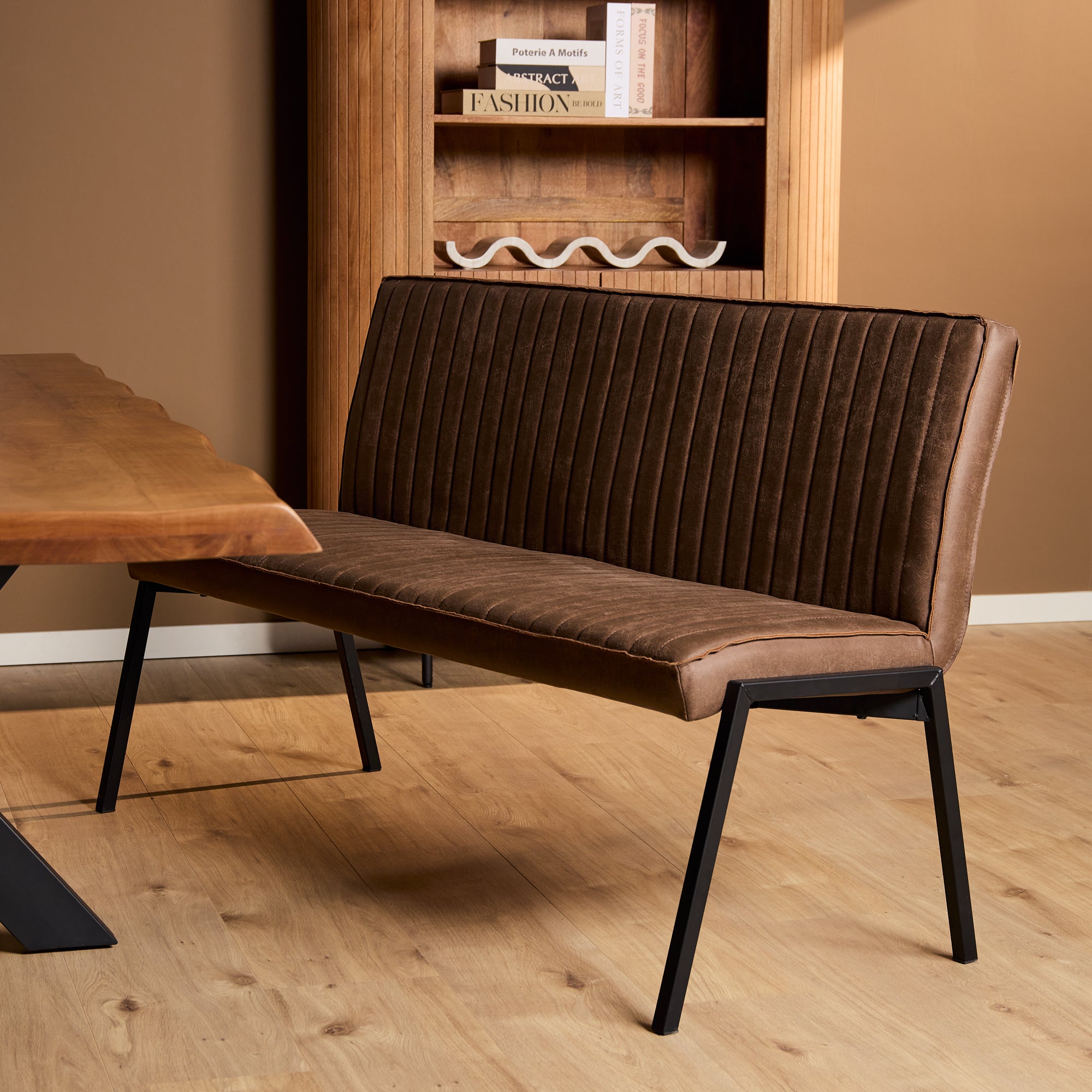 Esszimmerbank Molly Bull | 155 cm | Braun