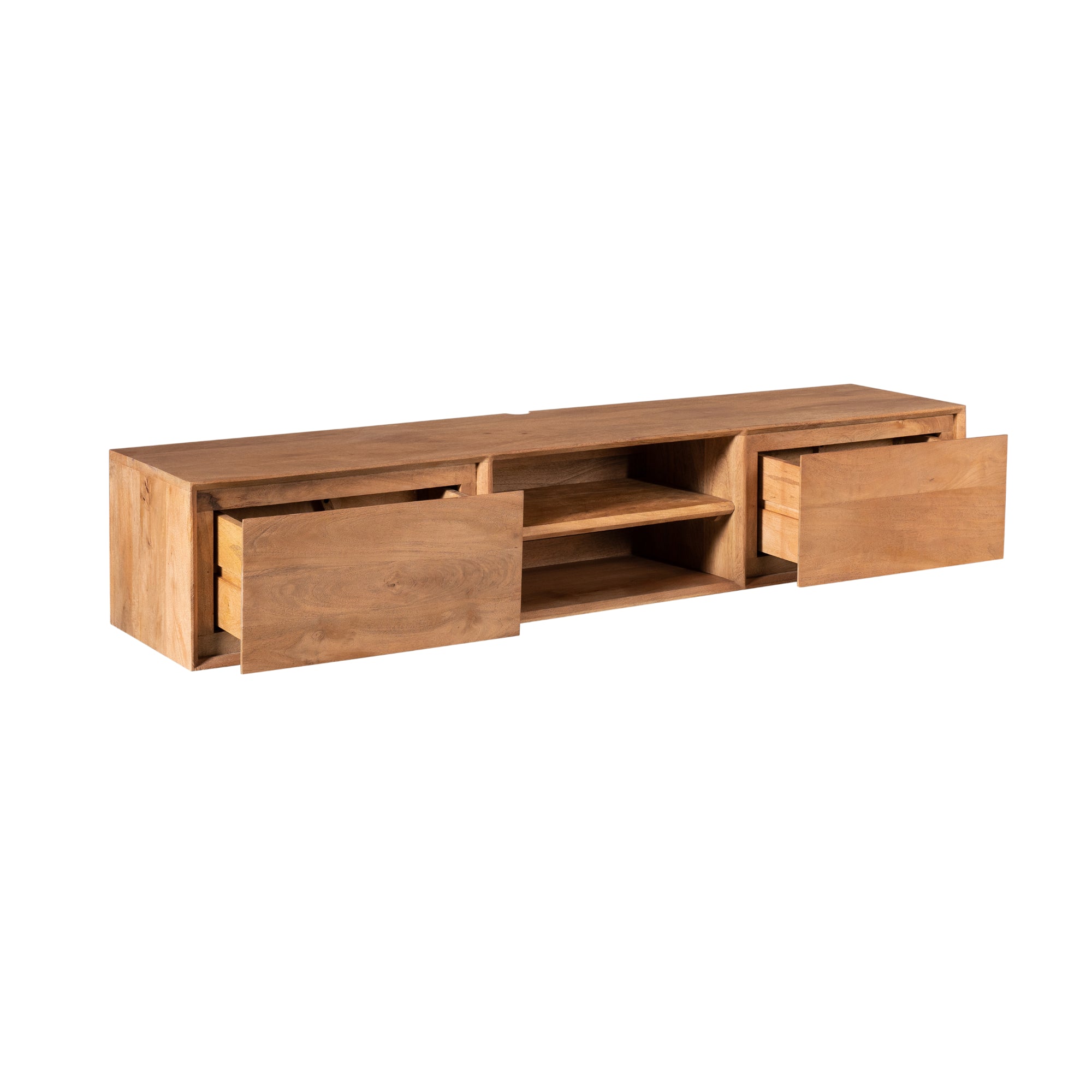 Schwebendes TV-Möbel Ambiance Natur | 160 cm