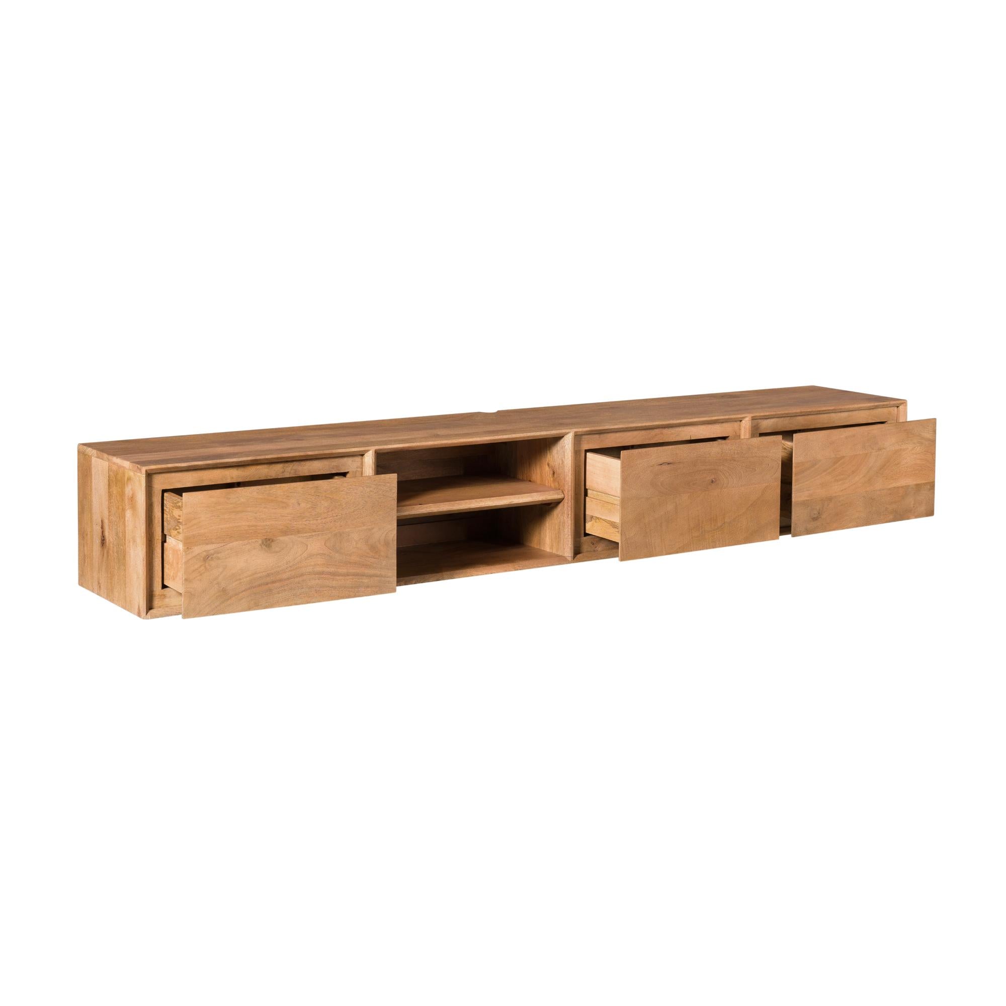 Schwebendes TV-Möbel Ambiance Naturel | 200 cm