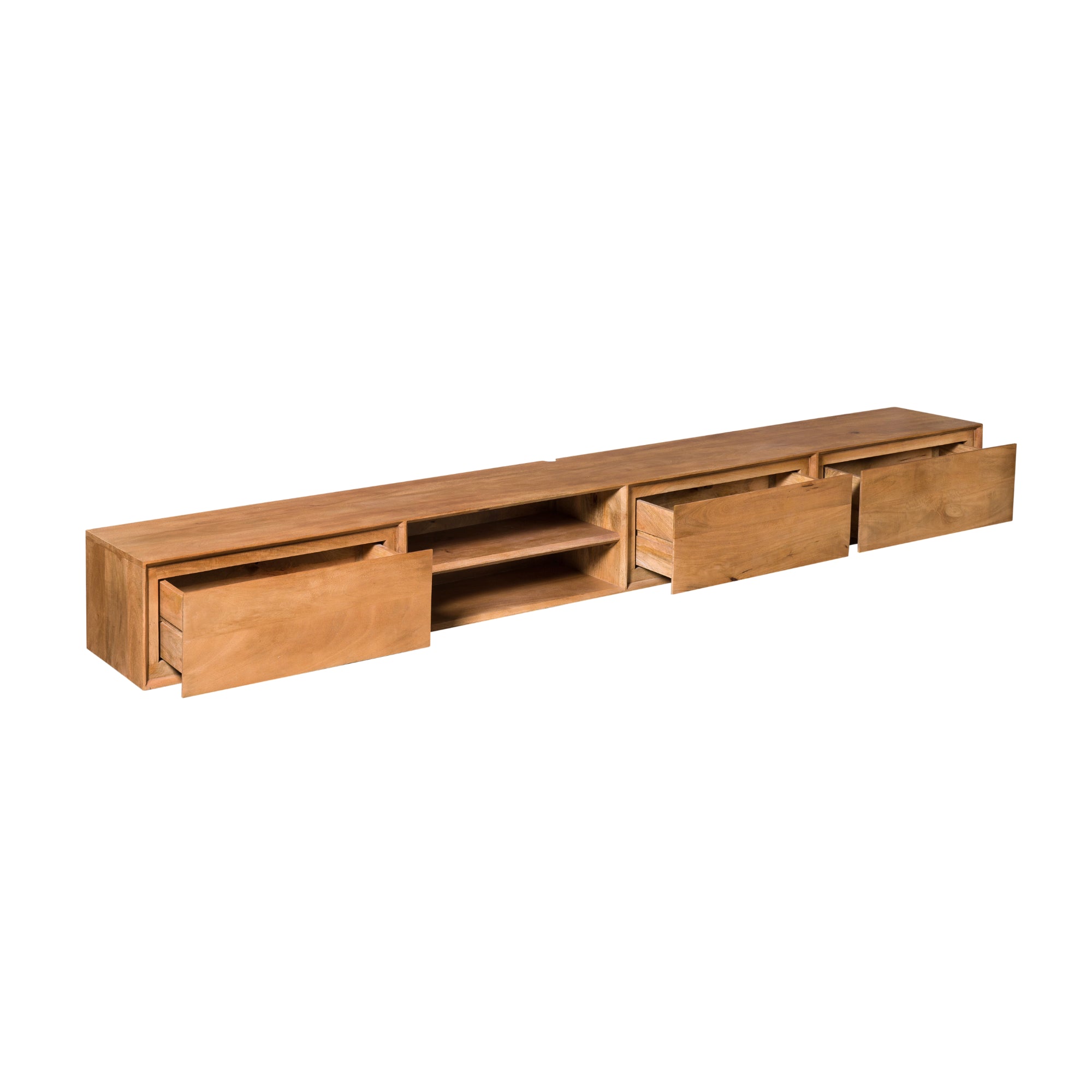 Schwebendes TV-Möbel Ambiance Naturel | 280 cm