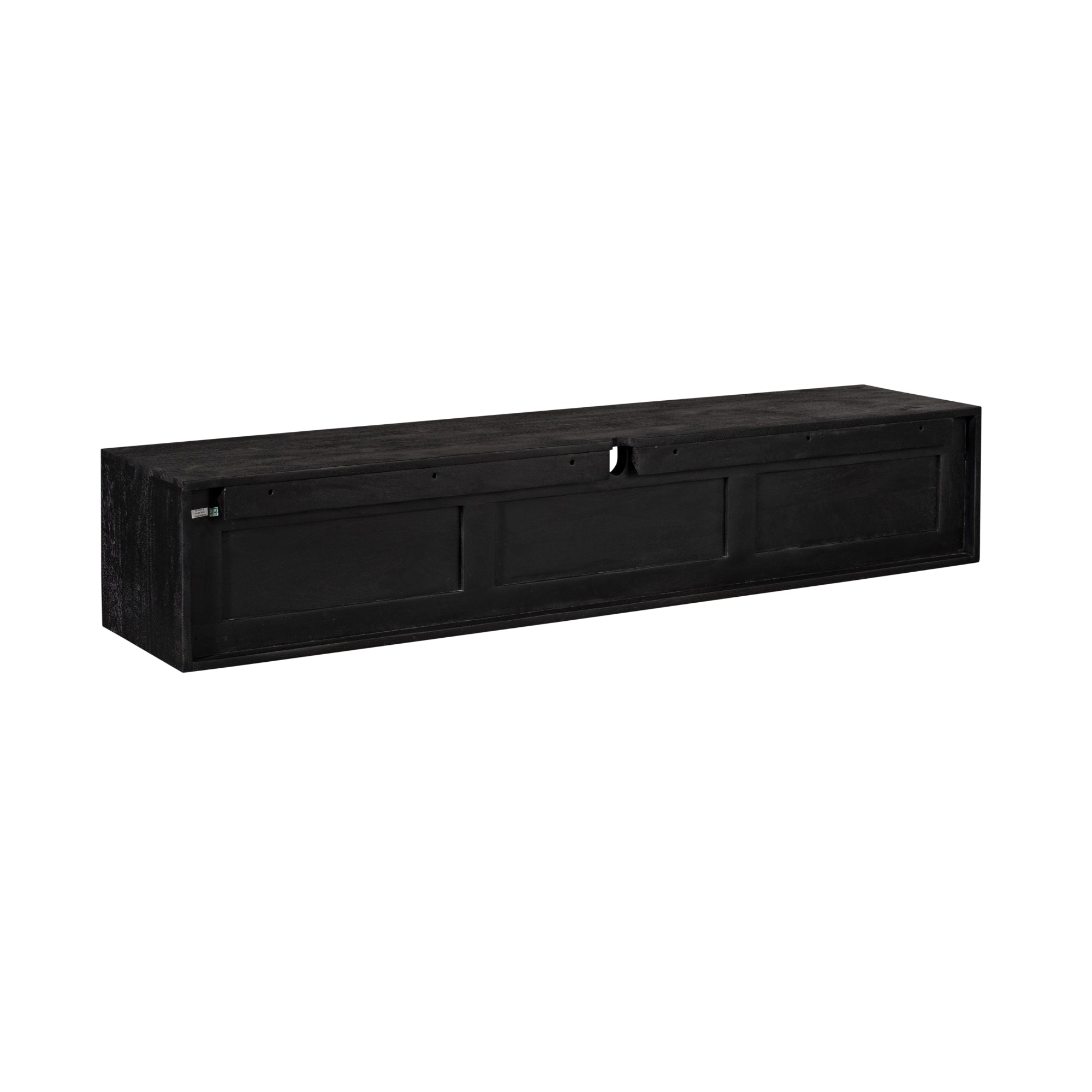 Schwebendes TV-Möbel Ambiance Schwarz | 160 cm