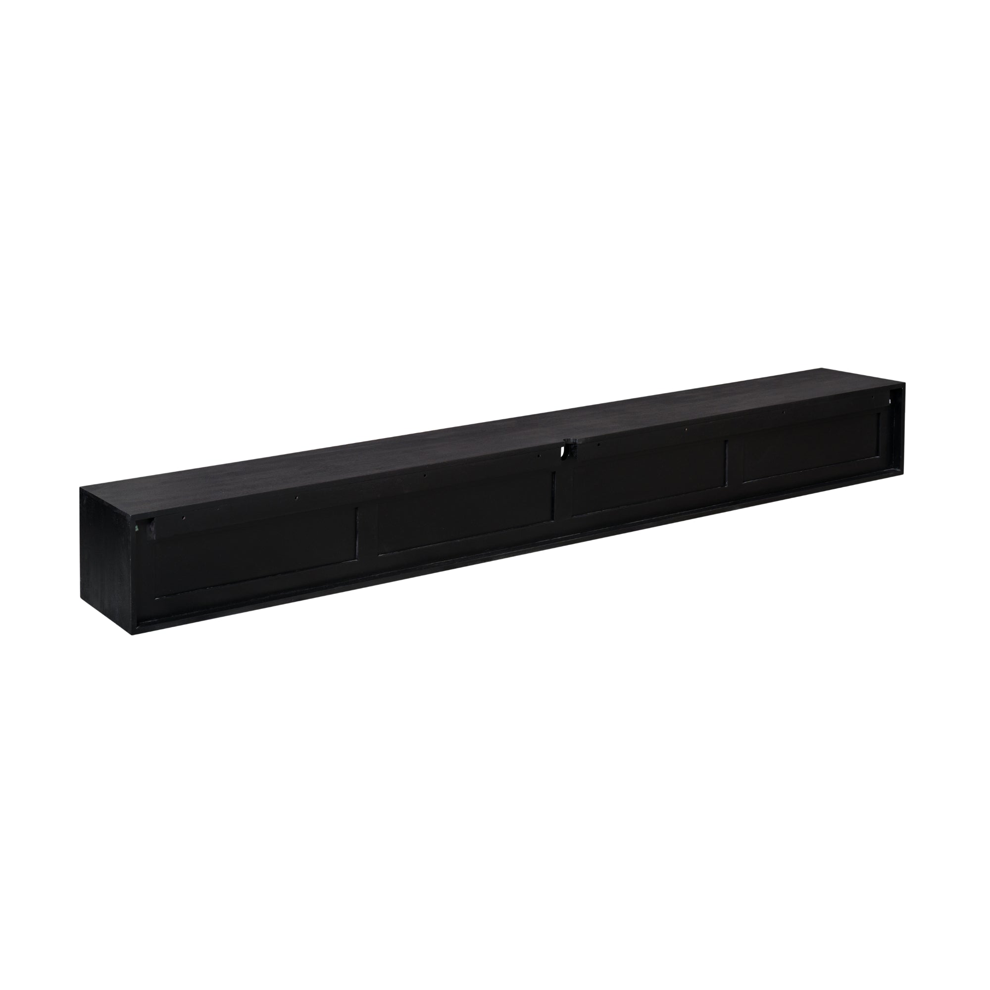 Schwebendes TV-Möbel Ambiance Schwarz | 240 cm