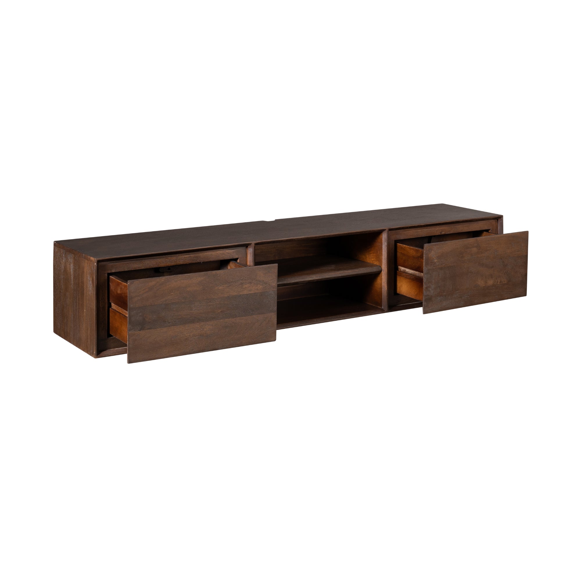 Schwebendes TV-Möbel Ambiance Brown | 160 cm