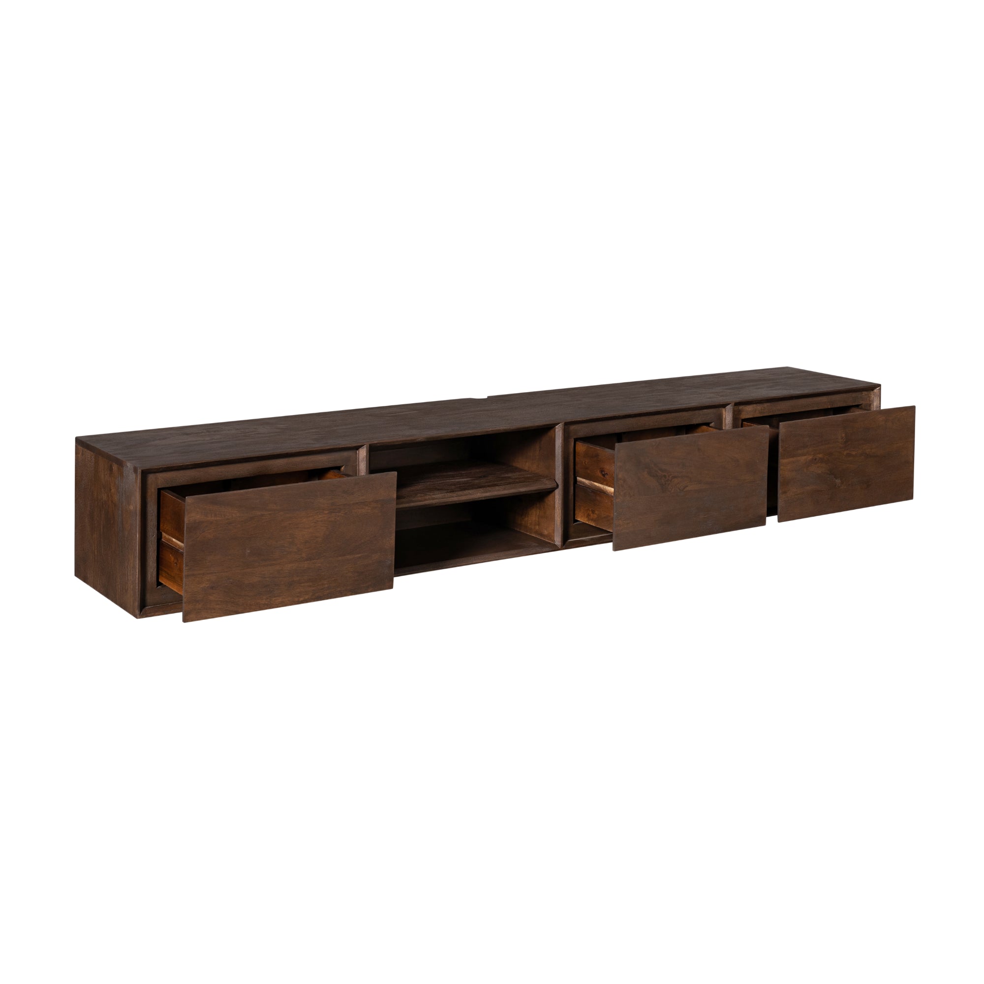 Schwebendes TV-Möbel Ambiance Brown | 200 cm