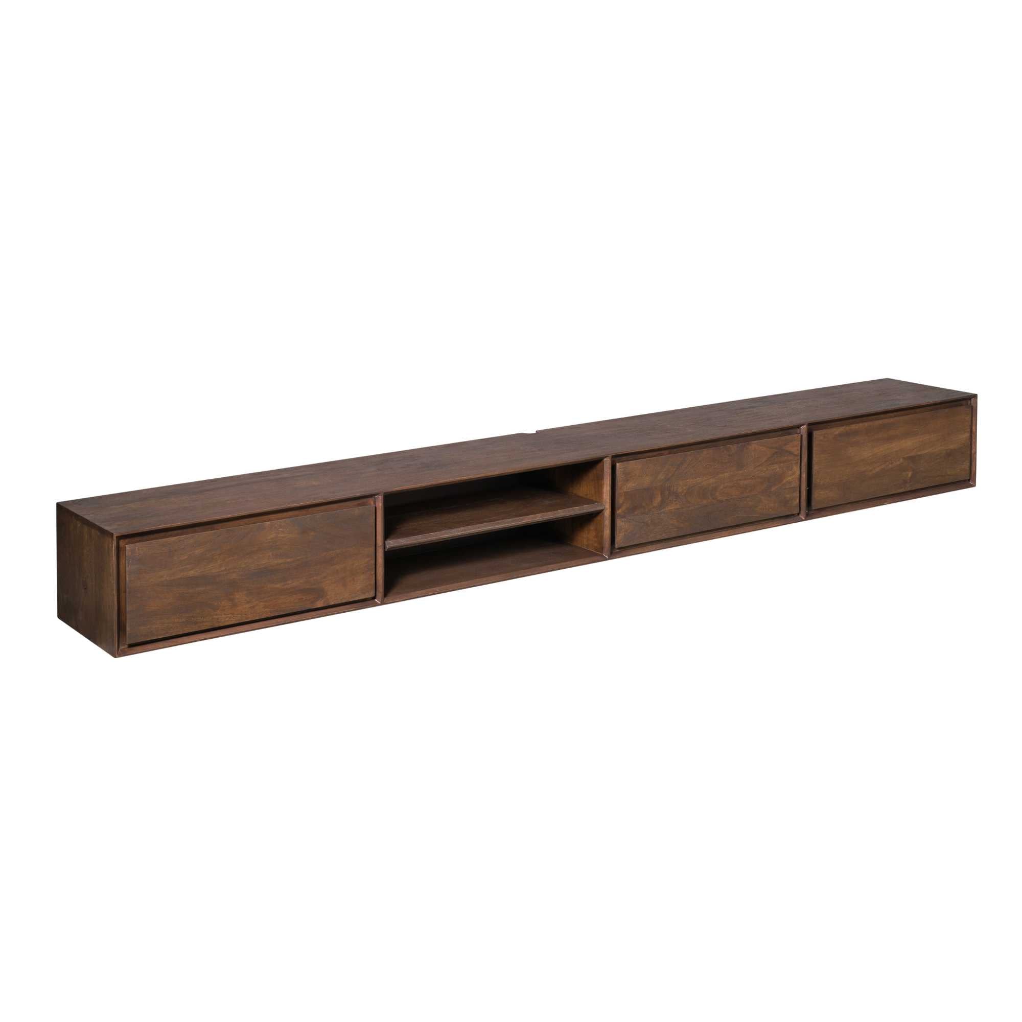 Schwebendes TV-Möbel Ambiance Brown | 280 cm