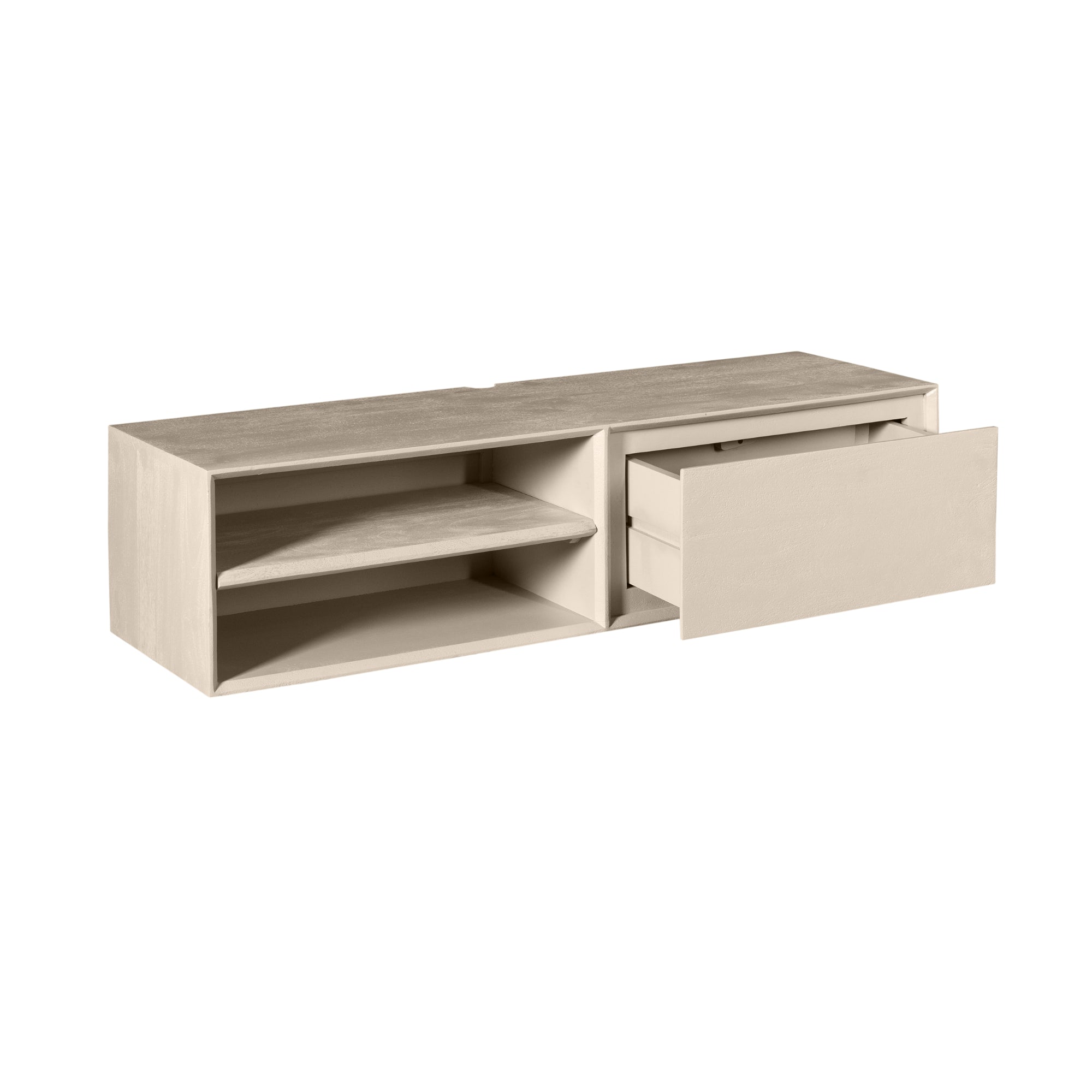 Schwebendes TV-Möbel Ambiance Sand | 120 cm