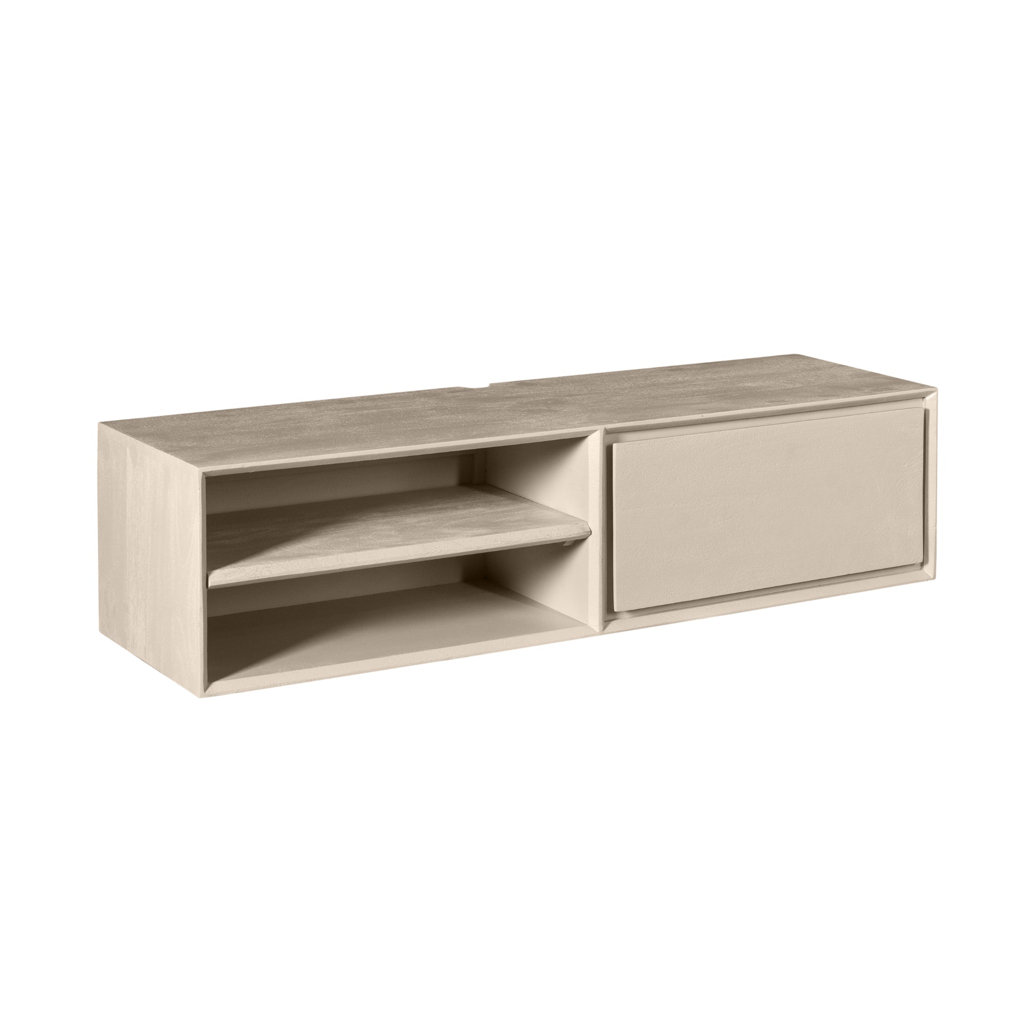 Schwebendes TV-Möbel Ambiance Sand | 120 cm