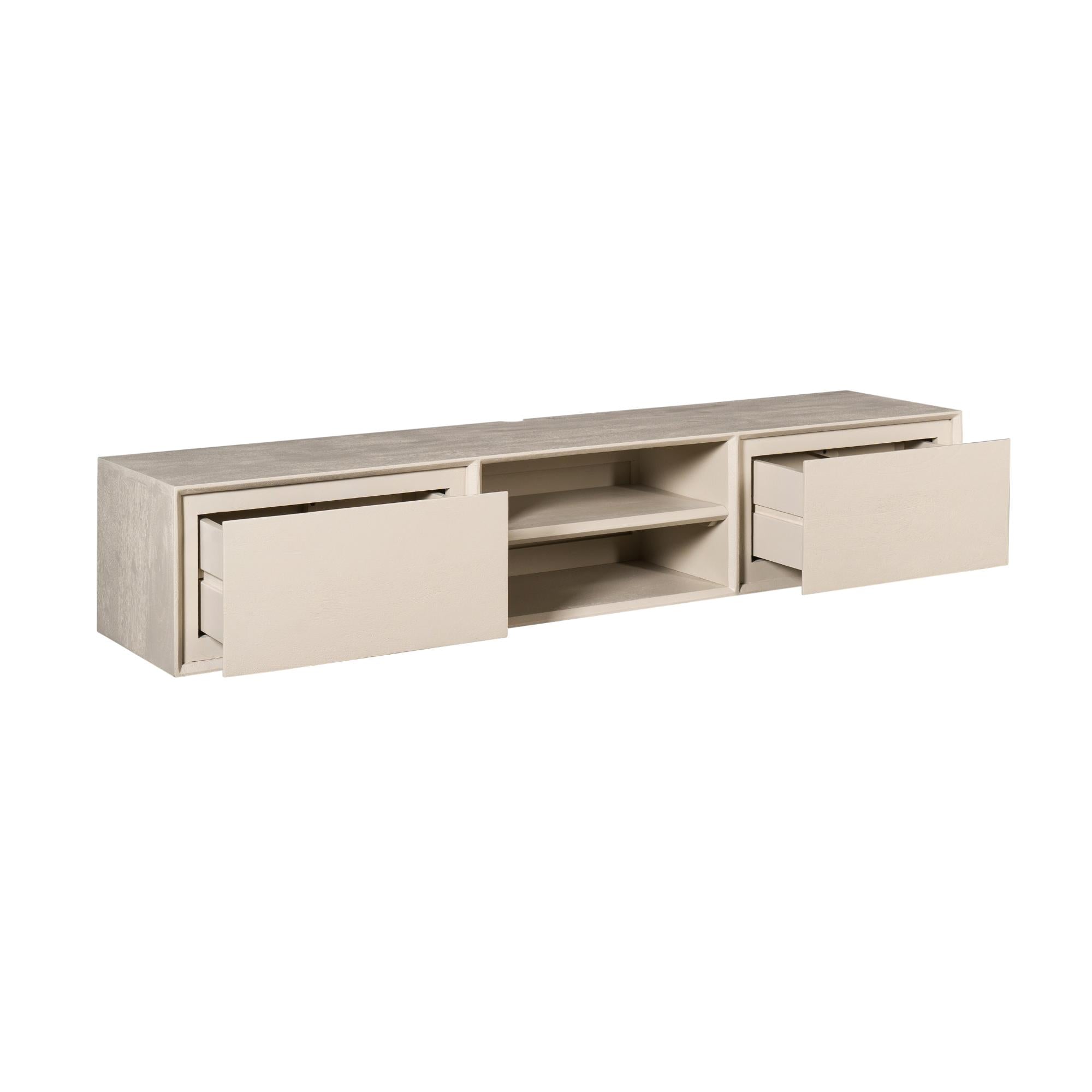Schwebendes TV-Möbel Ambiance Sand | 160 cm