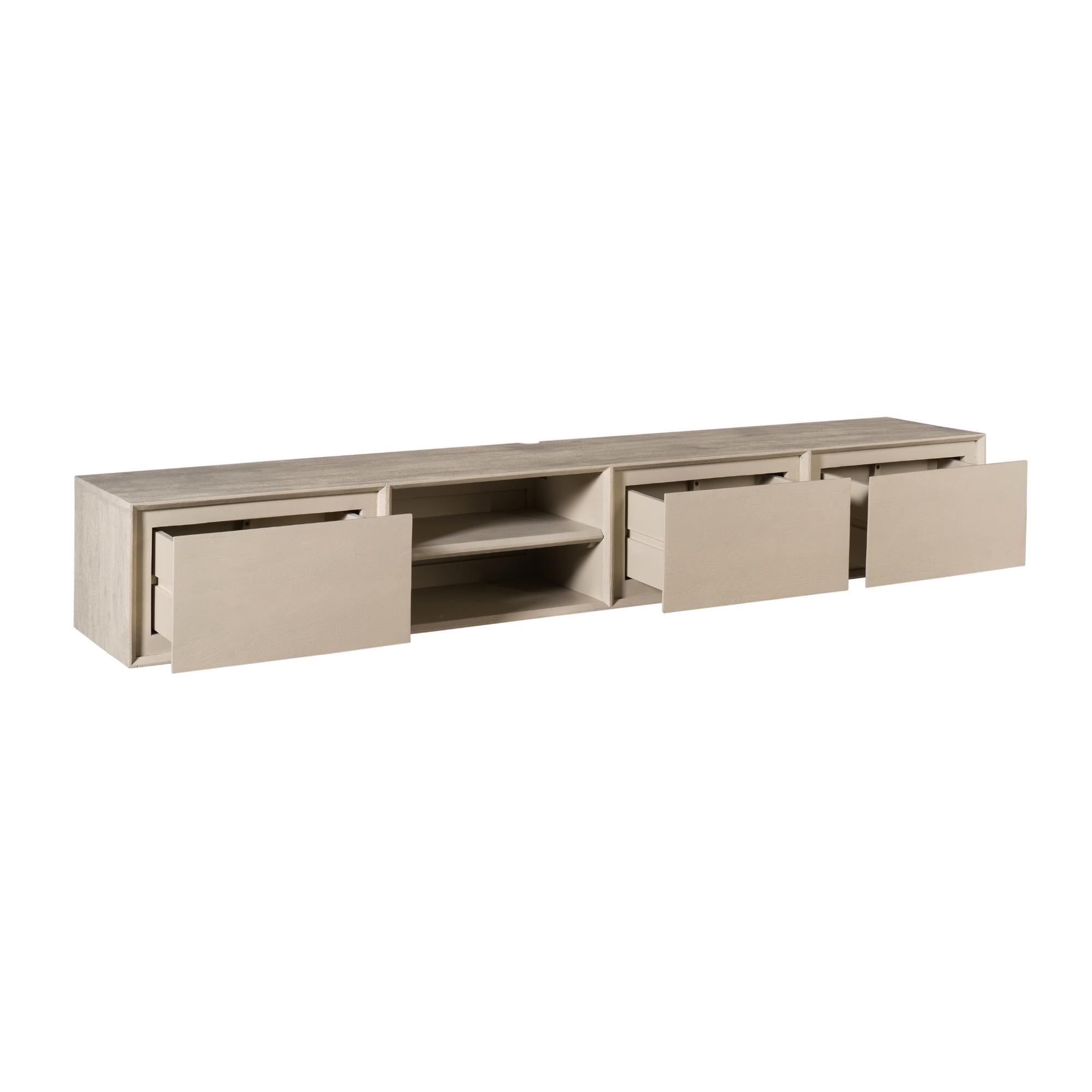 Schwebendes TV-Möbel Ambiance Sand | 200 cm