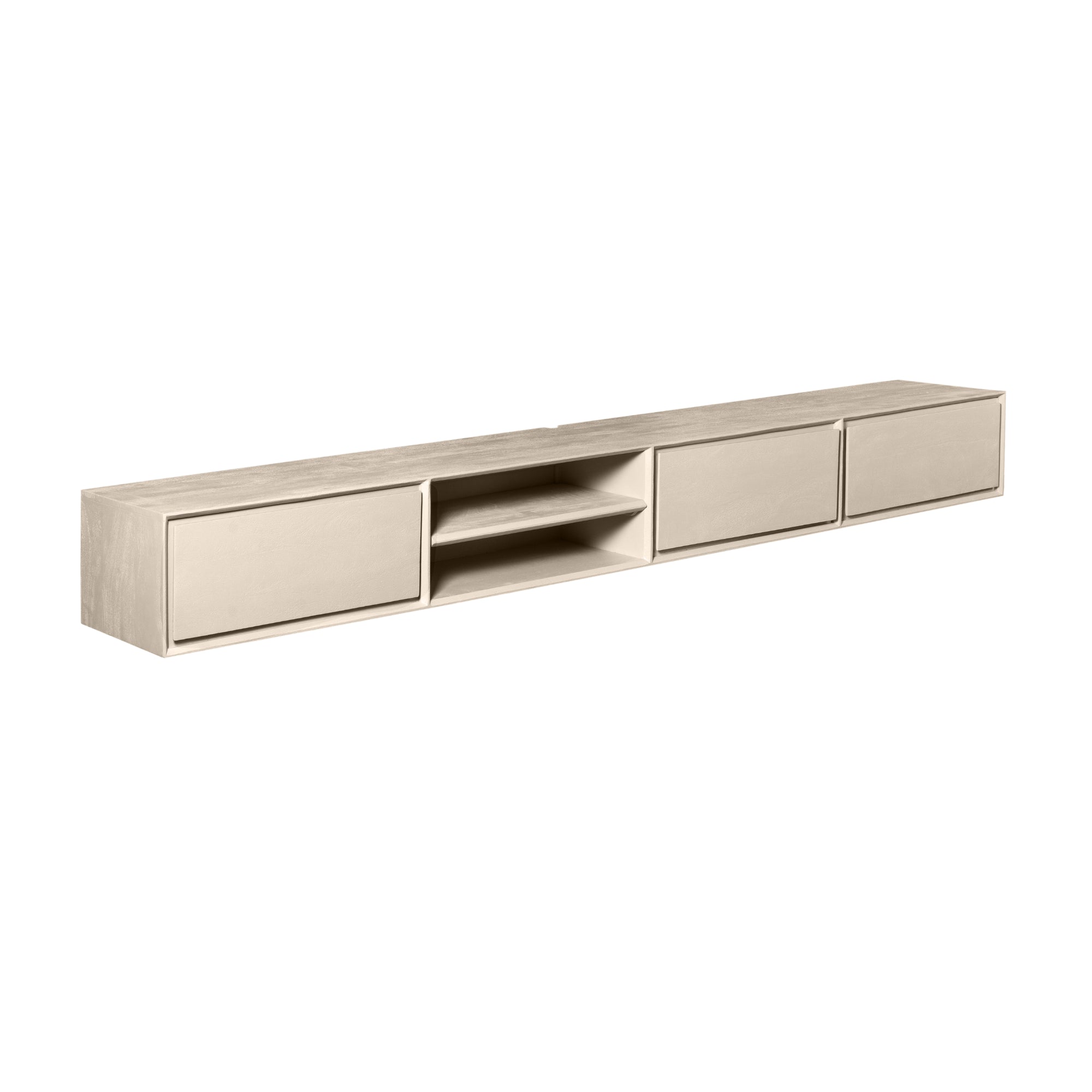 Schwebendes TV-Möbel Ambiance Sand | 240 cm