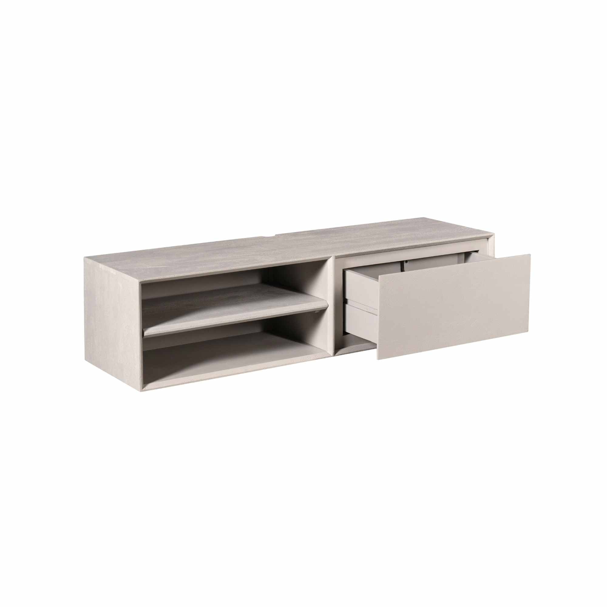 Schwebendes TV-Möbel Ambiance Taupe | 120 cm