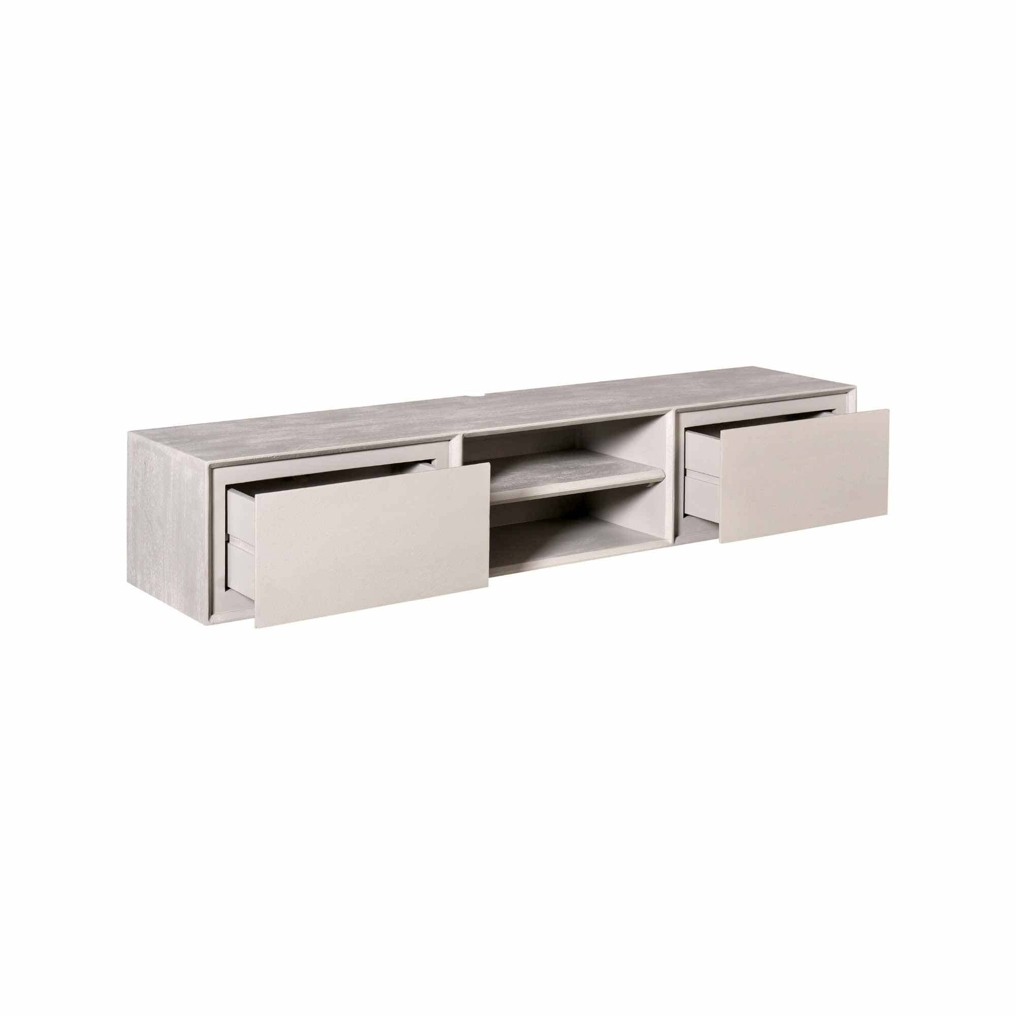 Schwebendes TV-Möbel Ambiance Taupe | 160 cm