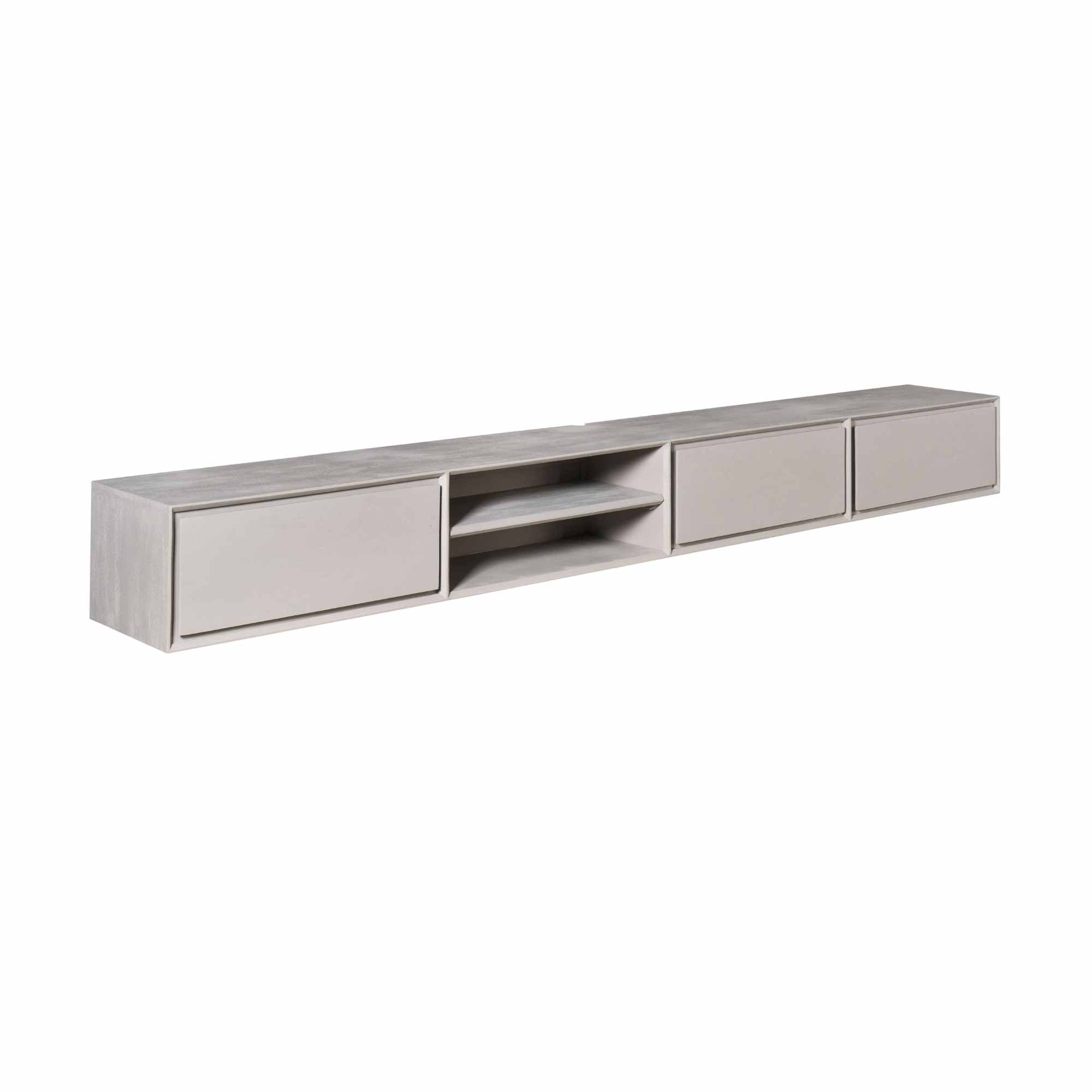 Schwebendes TV-Möbel Ambiance Taupe | 240 cm