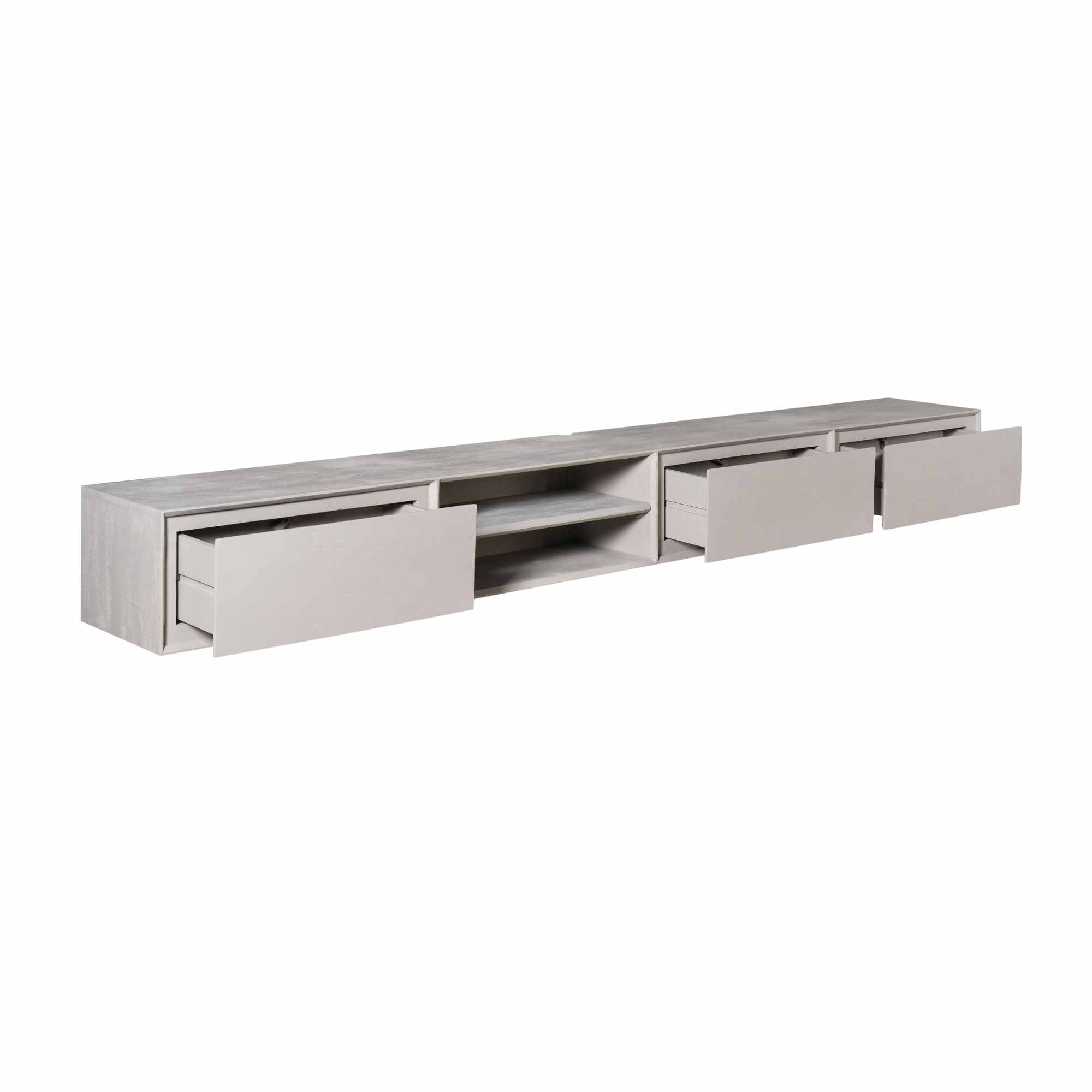 Schwebendes TV-Möbel Ambiance Taupe | 240 cm