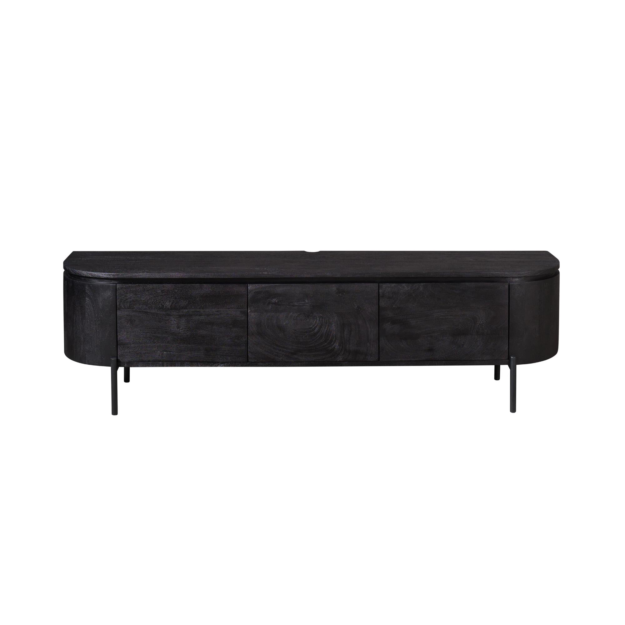 TV-Board Excellent Schwarz | 160 cm