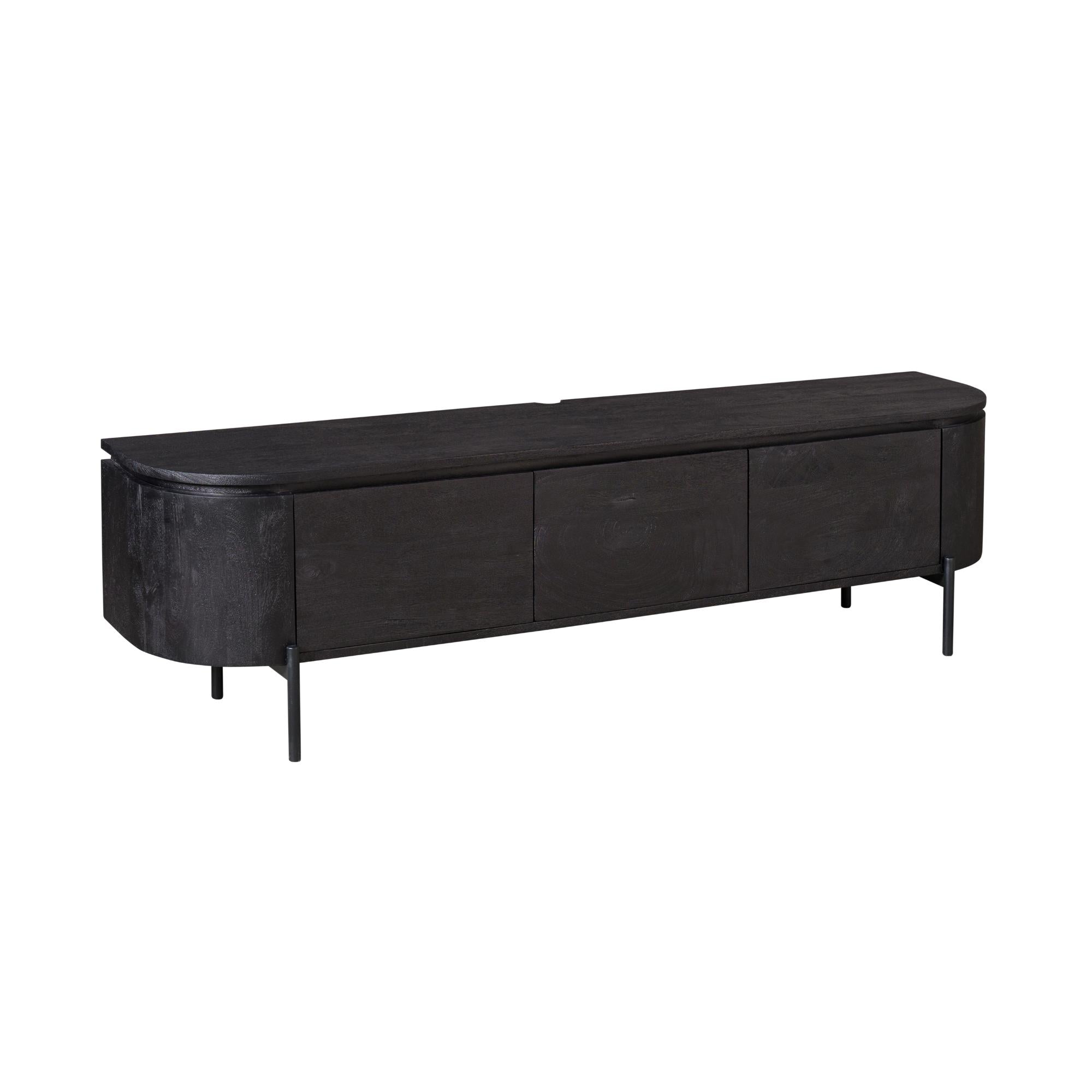 TV-Board Excellent Schwarz | 160 cm