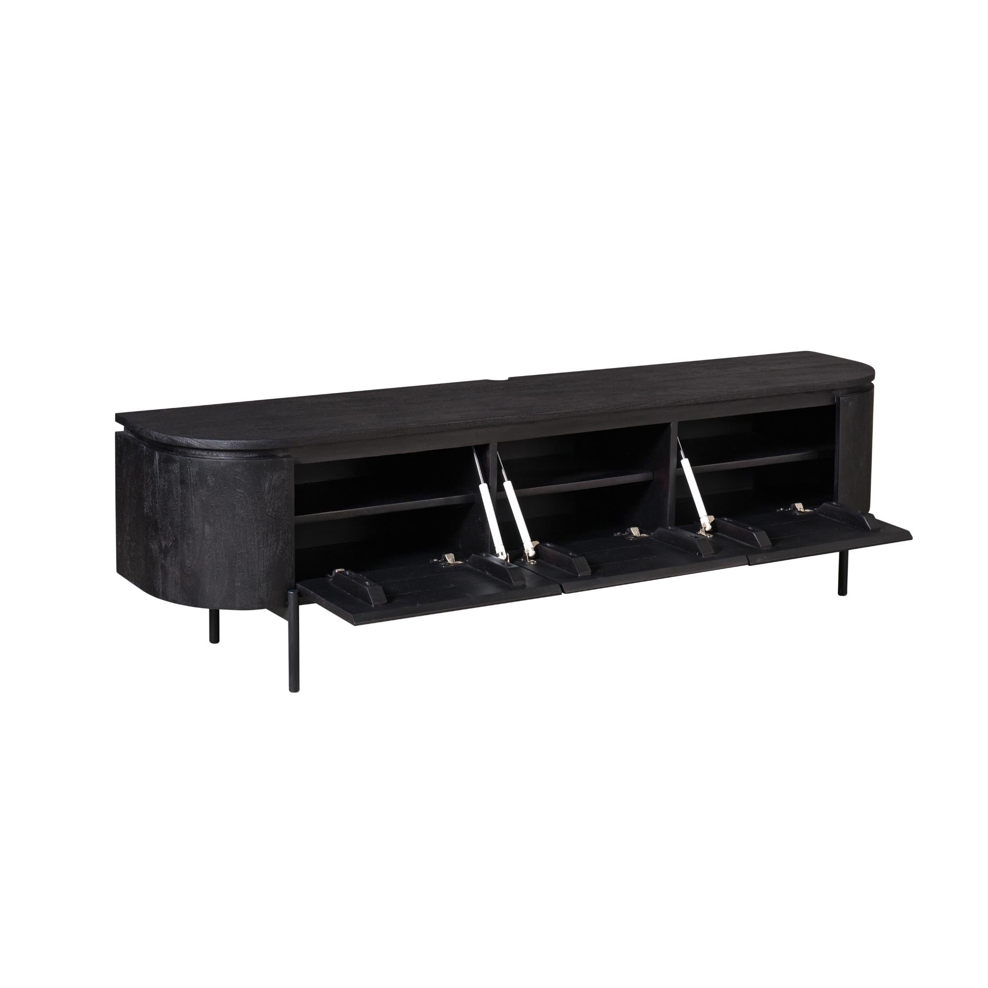 TV-Board Excellent Schwarz | 160 cm
