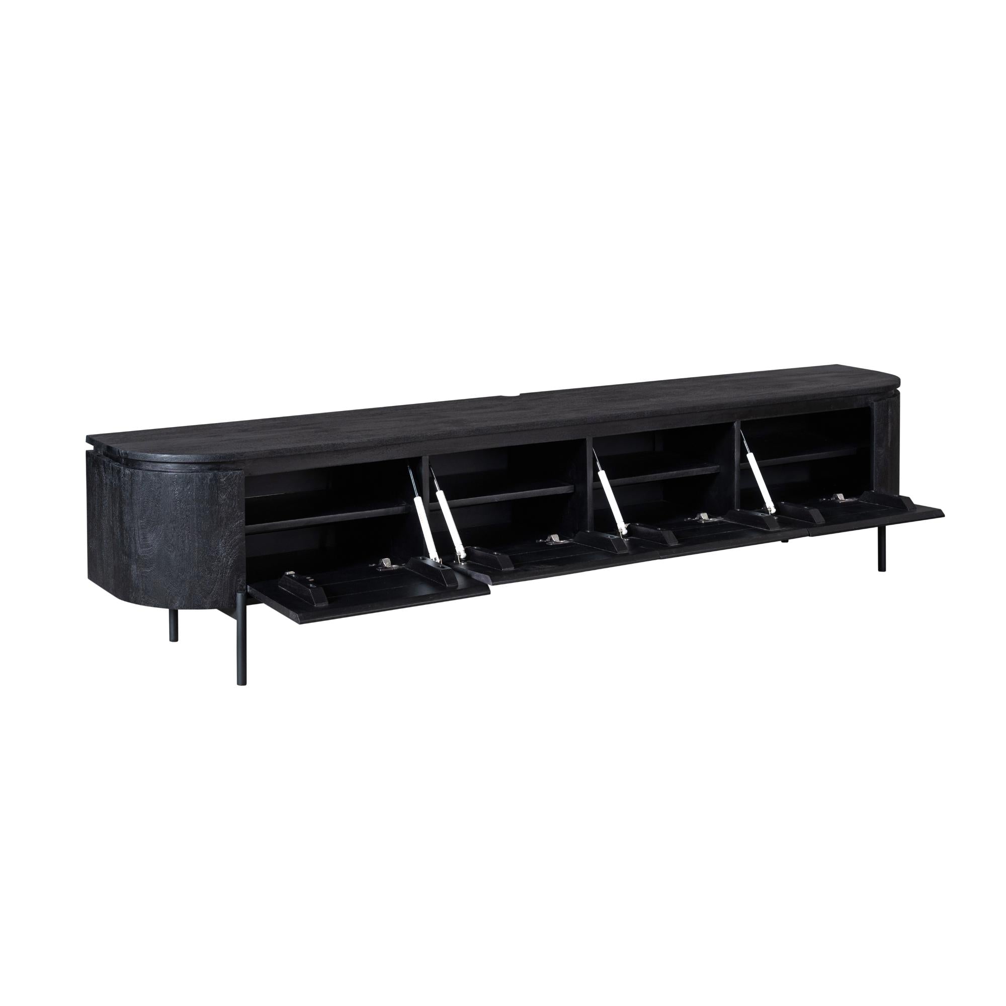TV-Möbel Excellent Schwarz | 200 cm