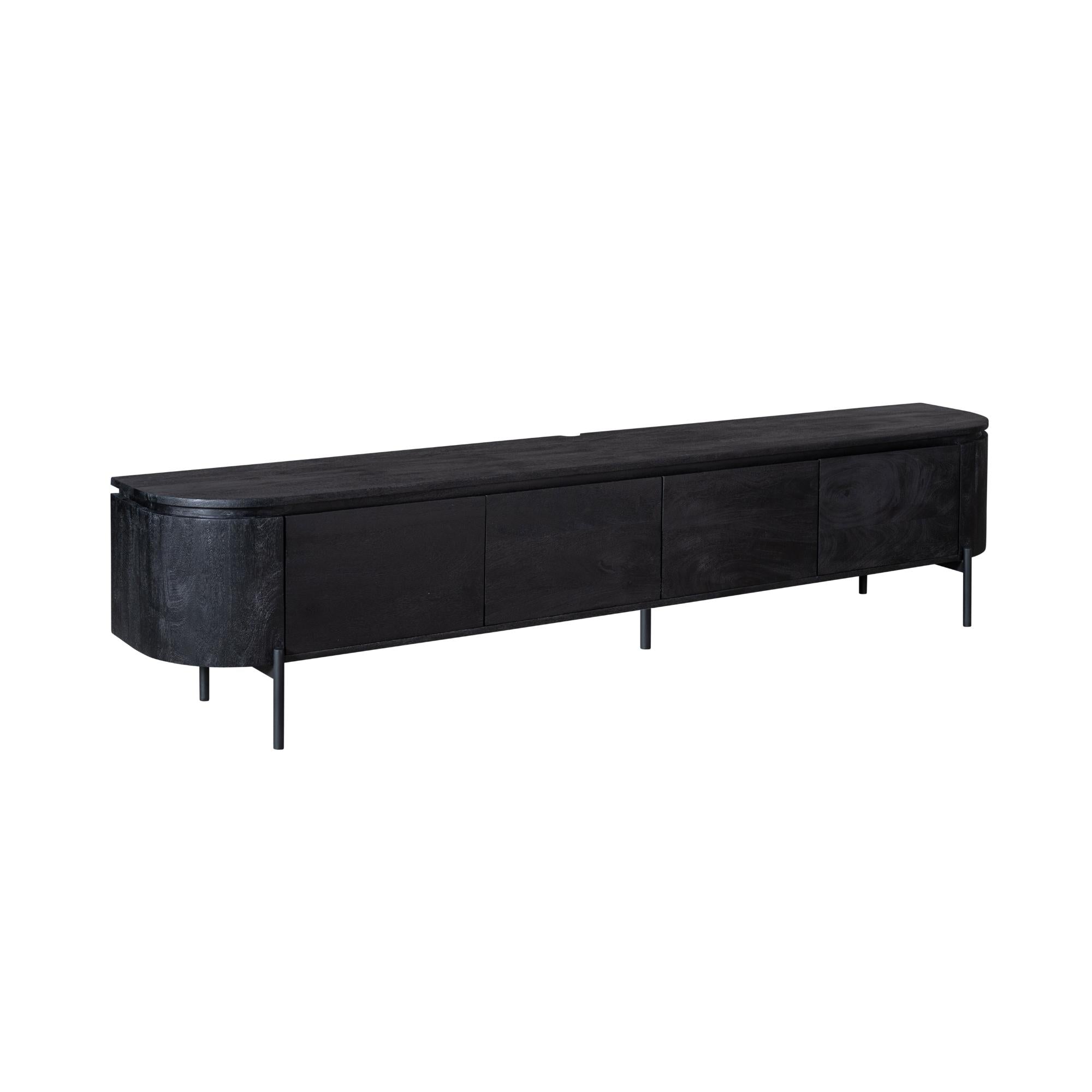 TV-Möbel Excellent Schwarz | 240 cm