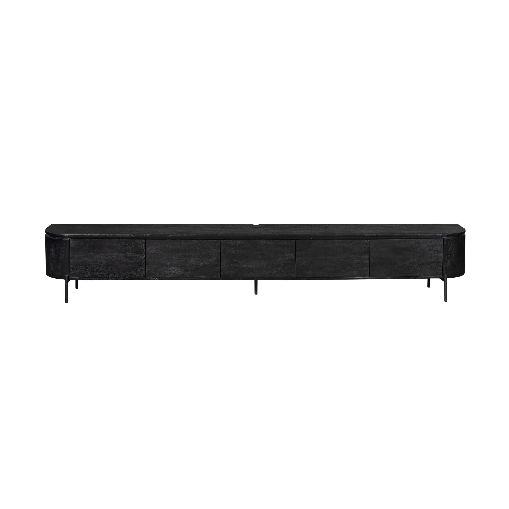 TV-Möbel Excellent Schwarz | 280 cm