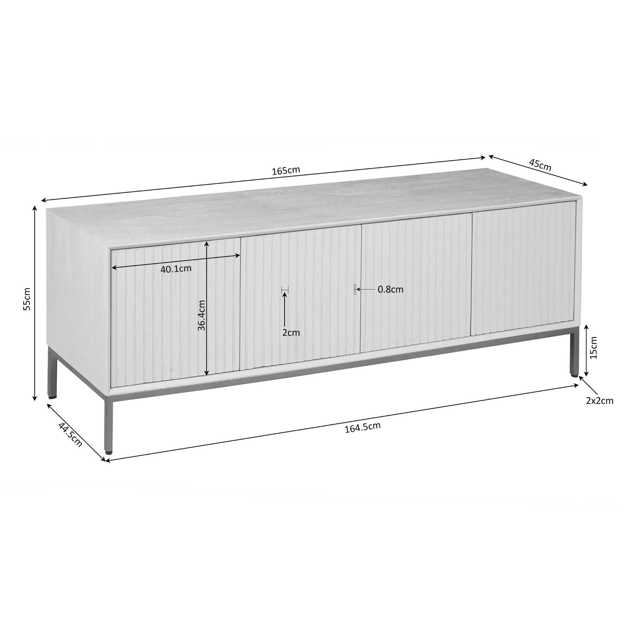 TV-Schrank Madison Natur | 165 cm