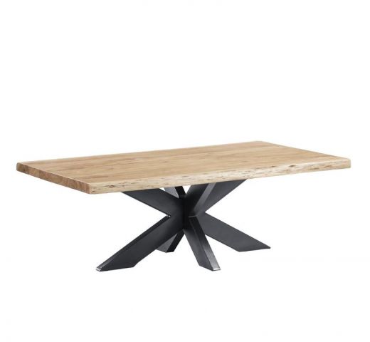 Baumstamm-Couchtisch Live Edge 120x60 cm | Unikat mit Baumkante
