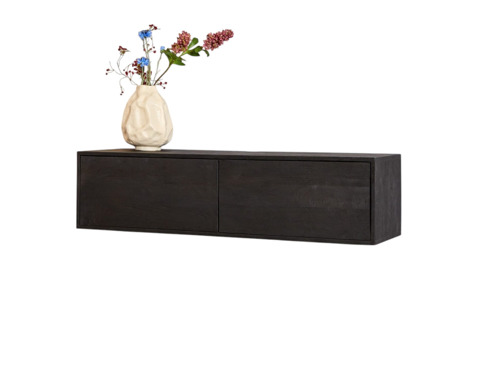 Schwebendes TV-Möbel Vision Schwarz | 120 cm
