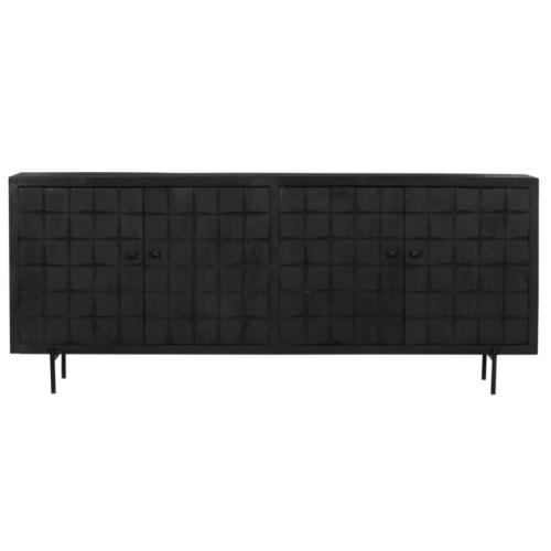 Sideboard Brandy Schwarz | 220 cm